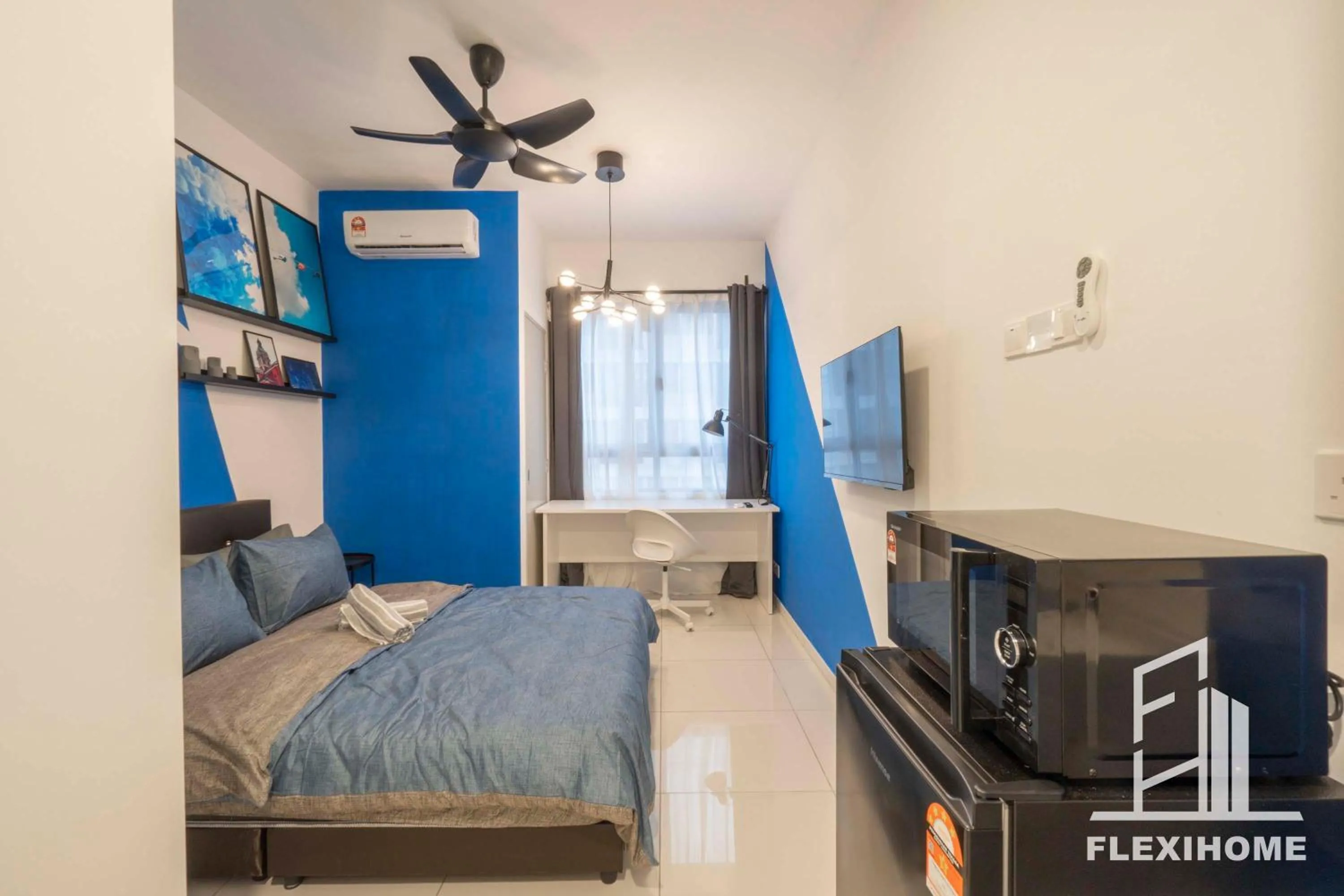 Bed in KLIA, KLIA2, Horizon Suites Sepang, Designed Studio, by Flexihome-MY