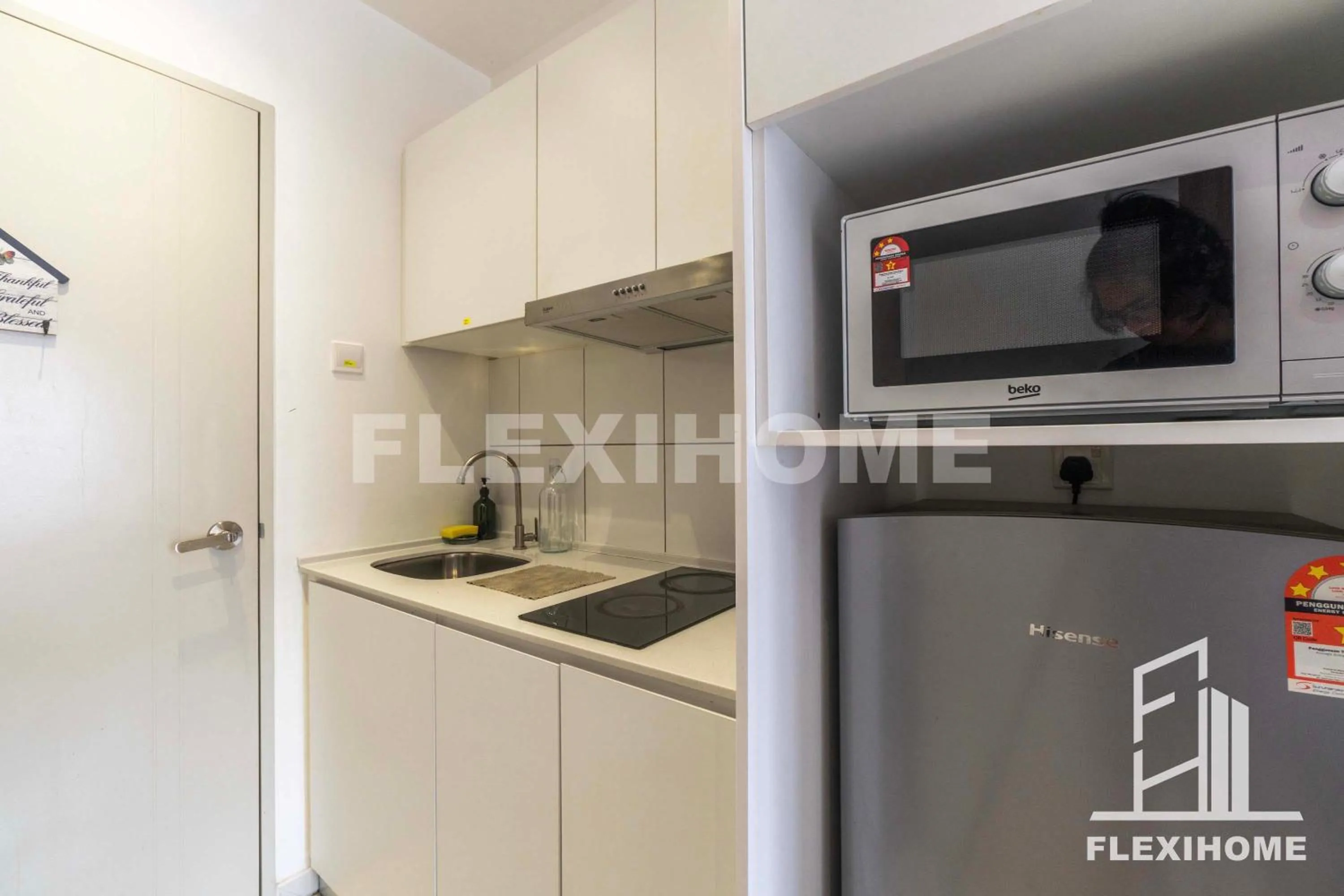 Kitchen or kitchenette in KLIA, KLIA2, Horizon Suites Sepang, Designed Studio, by Flexihome-MY