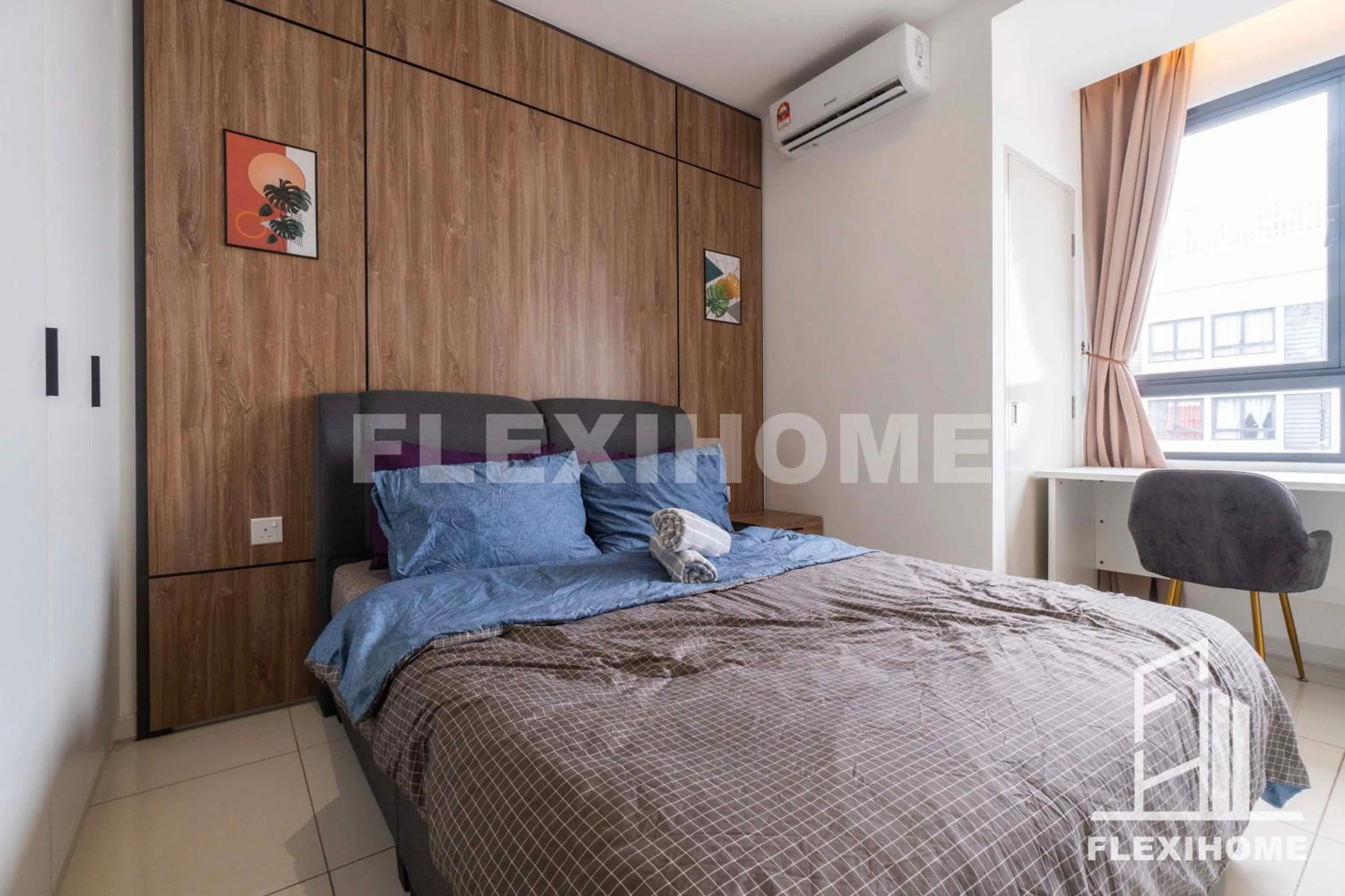 Bed in KLIA, KLIA2, Horizon Suites Sepang, Designed Studio, by Flexihome-MY