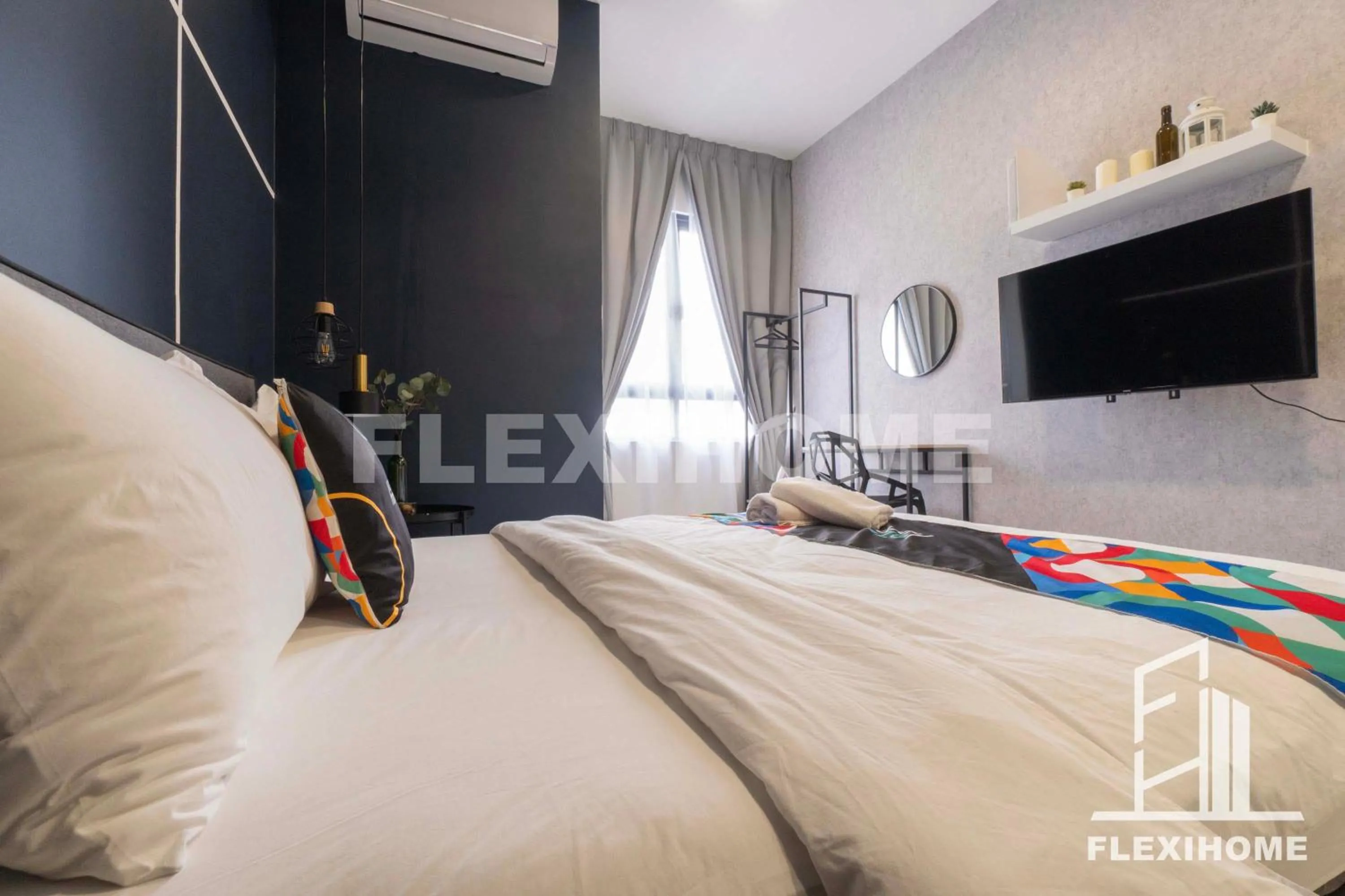 Bed in KLIA, KLIA2, Horizon Suites Sepang, Designed Studio, by Flexihome-MY