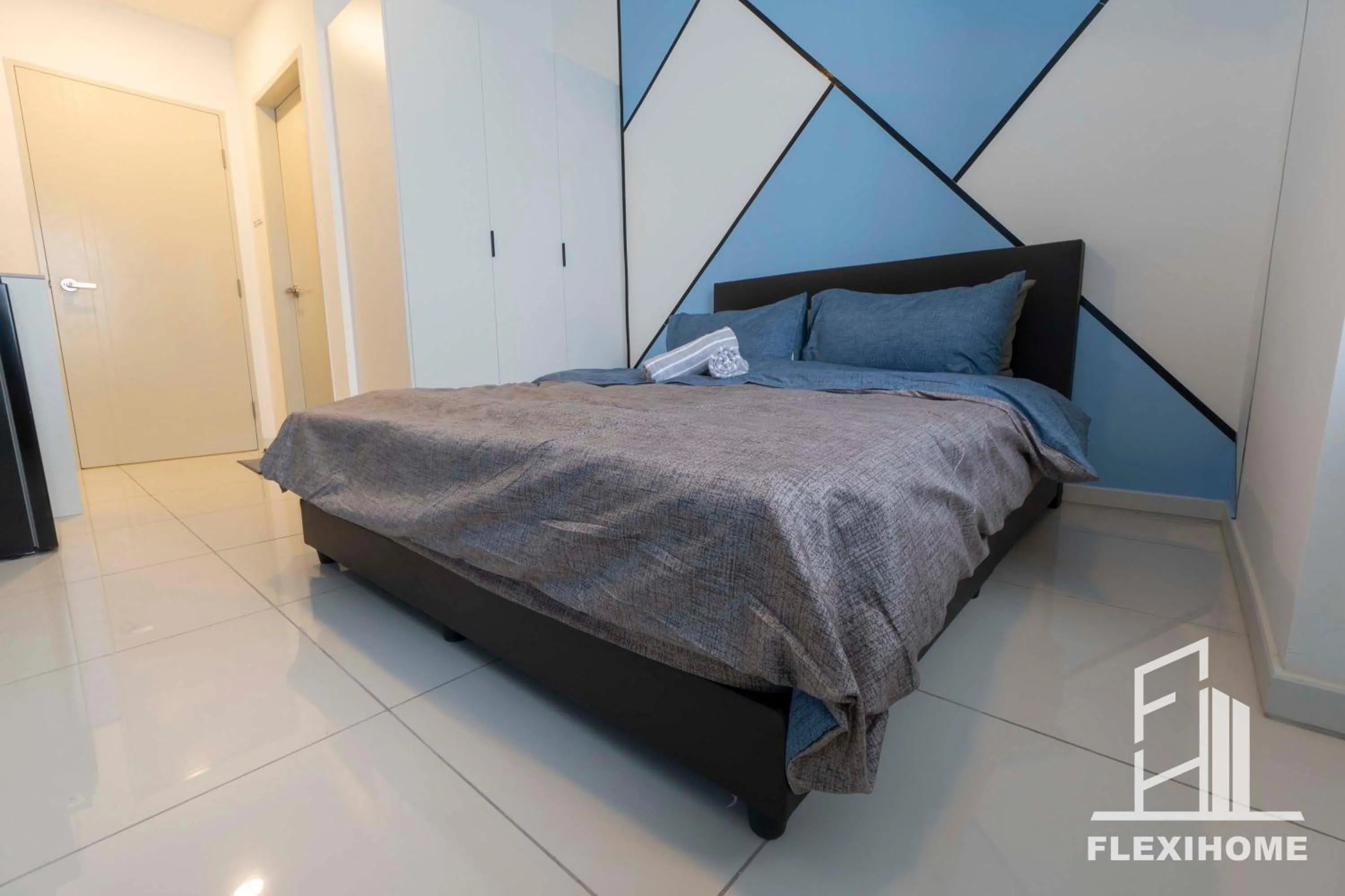 Bed in KLIA, KLIA2, Horizon Suites Sepang, Designed Studio, by Flexihome-MY