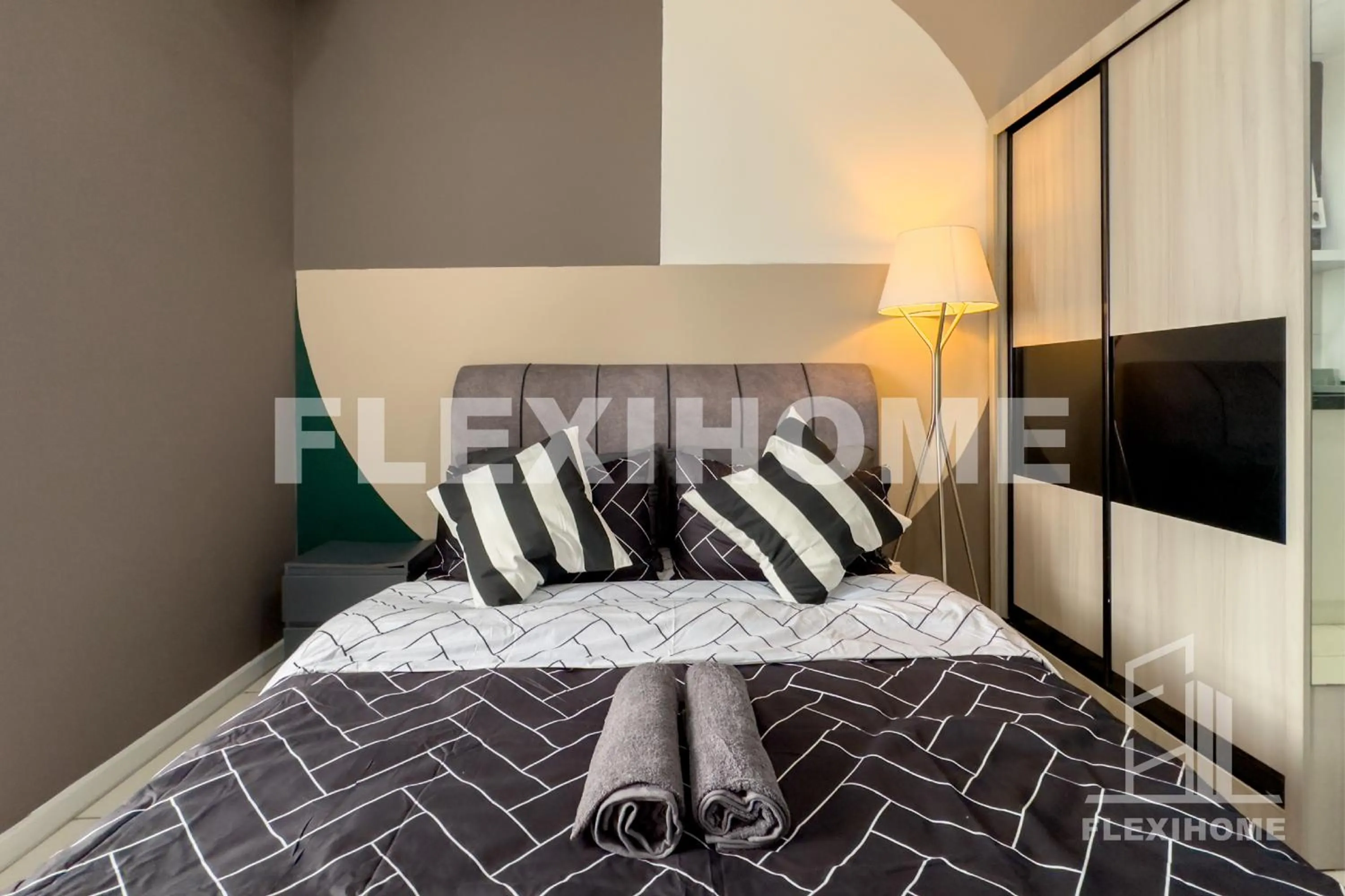 Bed in KLIA, KLIA2, Horizon Suites Sepang, Designed Studio, by Flexihome-MY