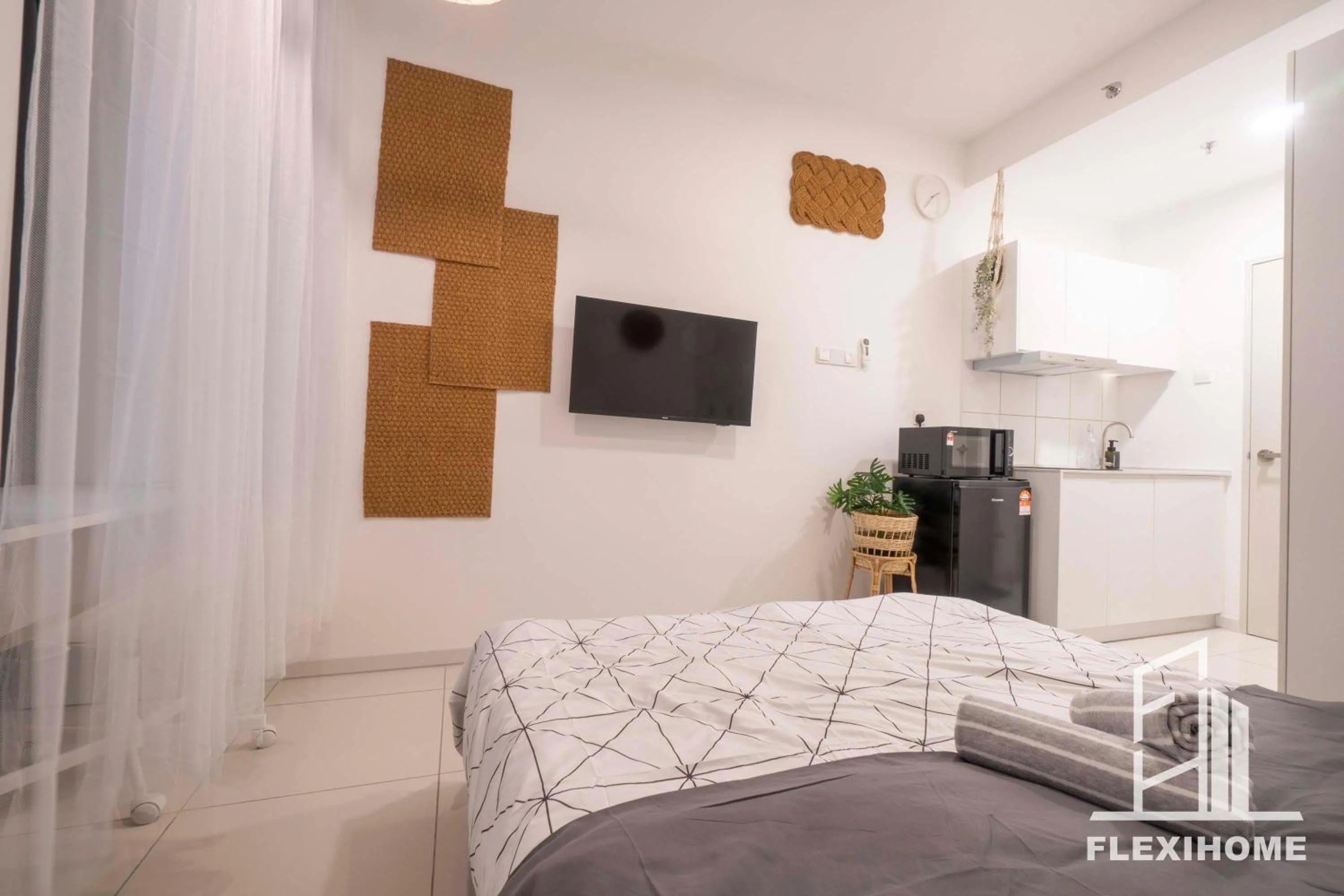 Bed in KLIA, KLIA2, Horizon Suites Sepang, Designed Studio, by Flexihome-MY