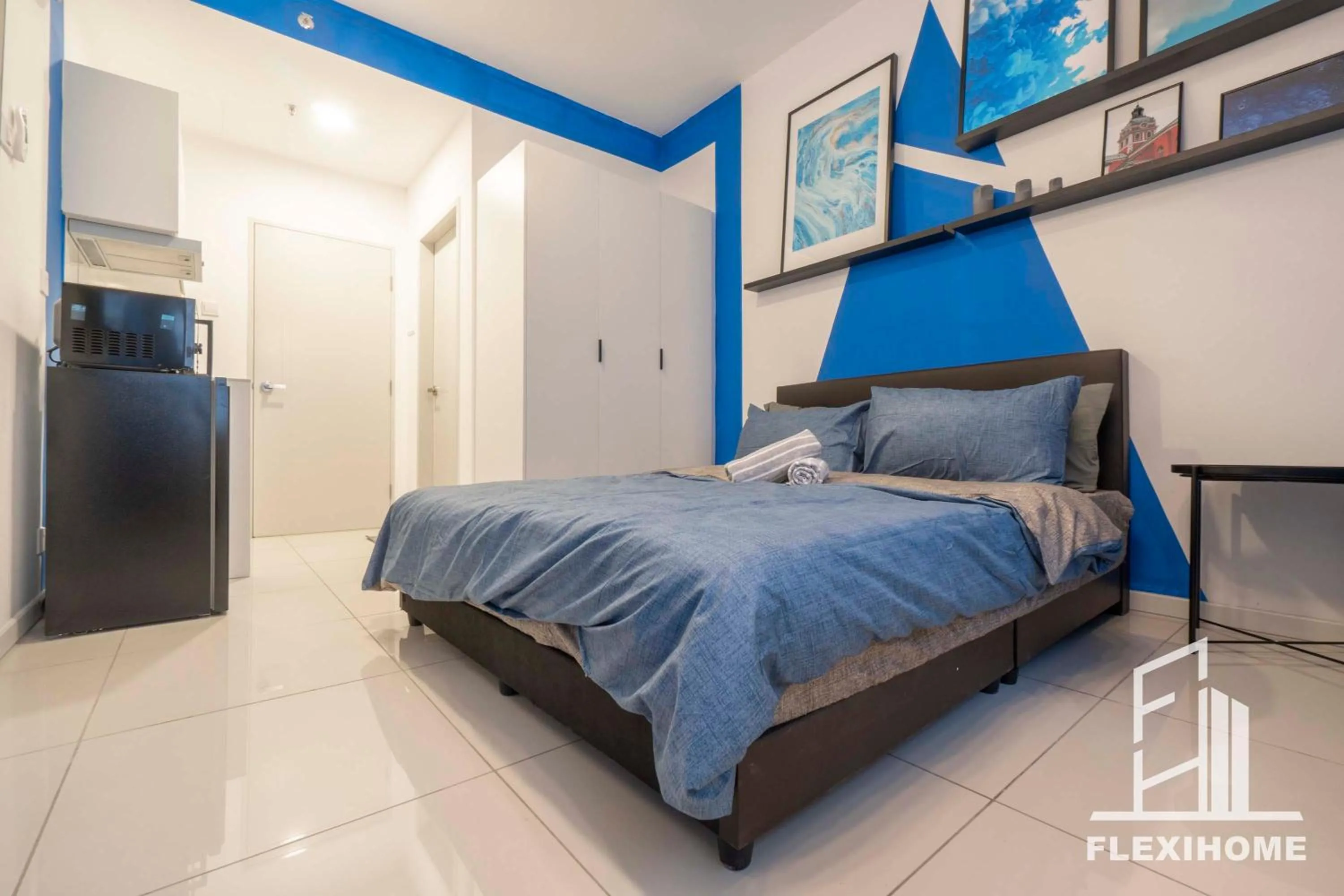 Bed in KLIA, KLIA2, Horizon Suites Sepang, Designed Studio, by Flexihome-MY