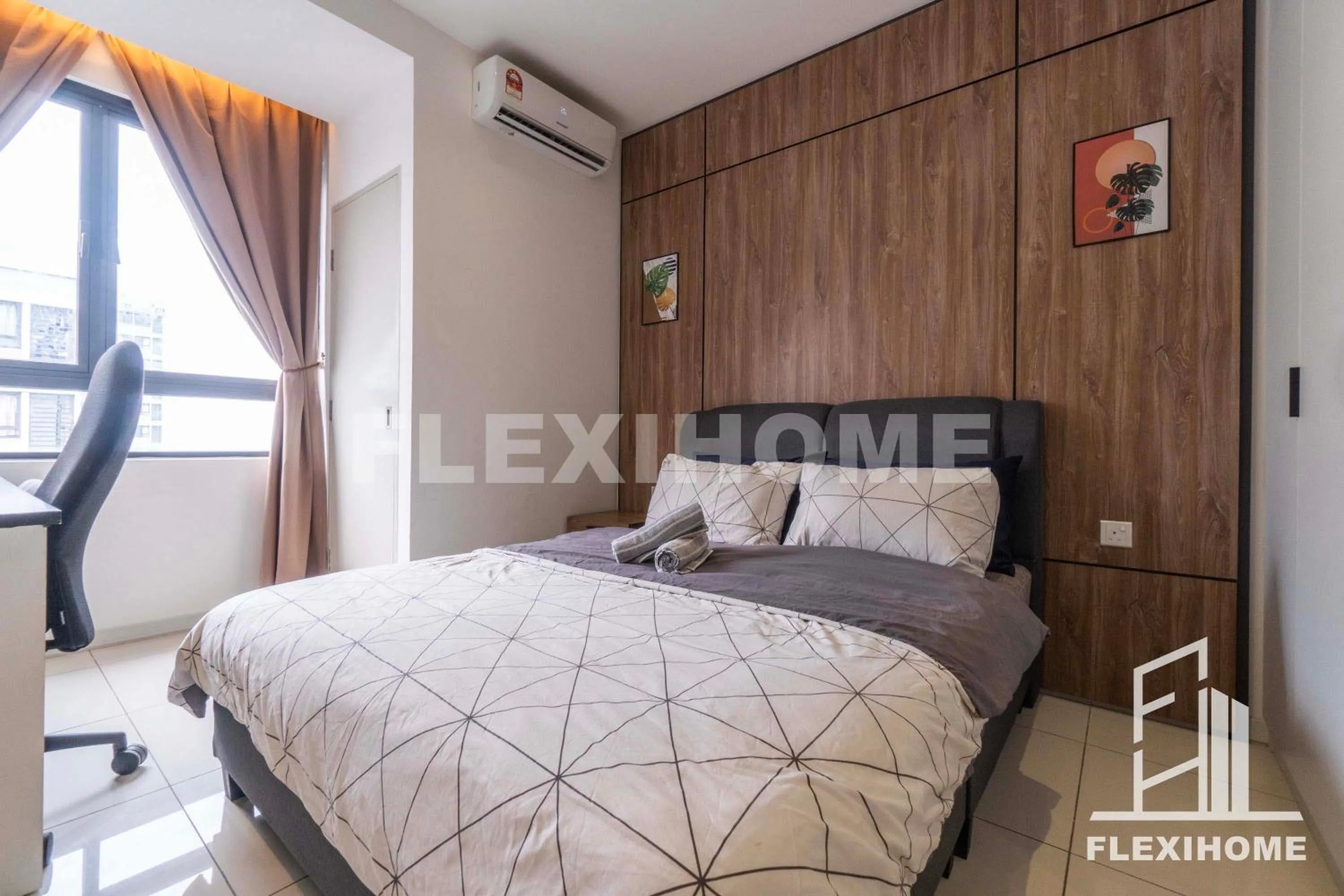 Bed in KLIA, KLIA2, Horizon Suites Sepang, Designed Studio, by Flexihome-MY