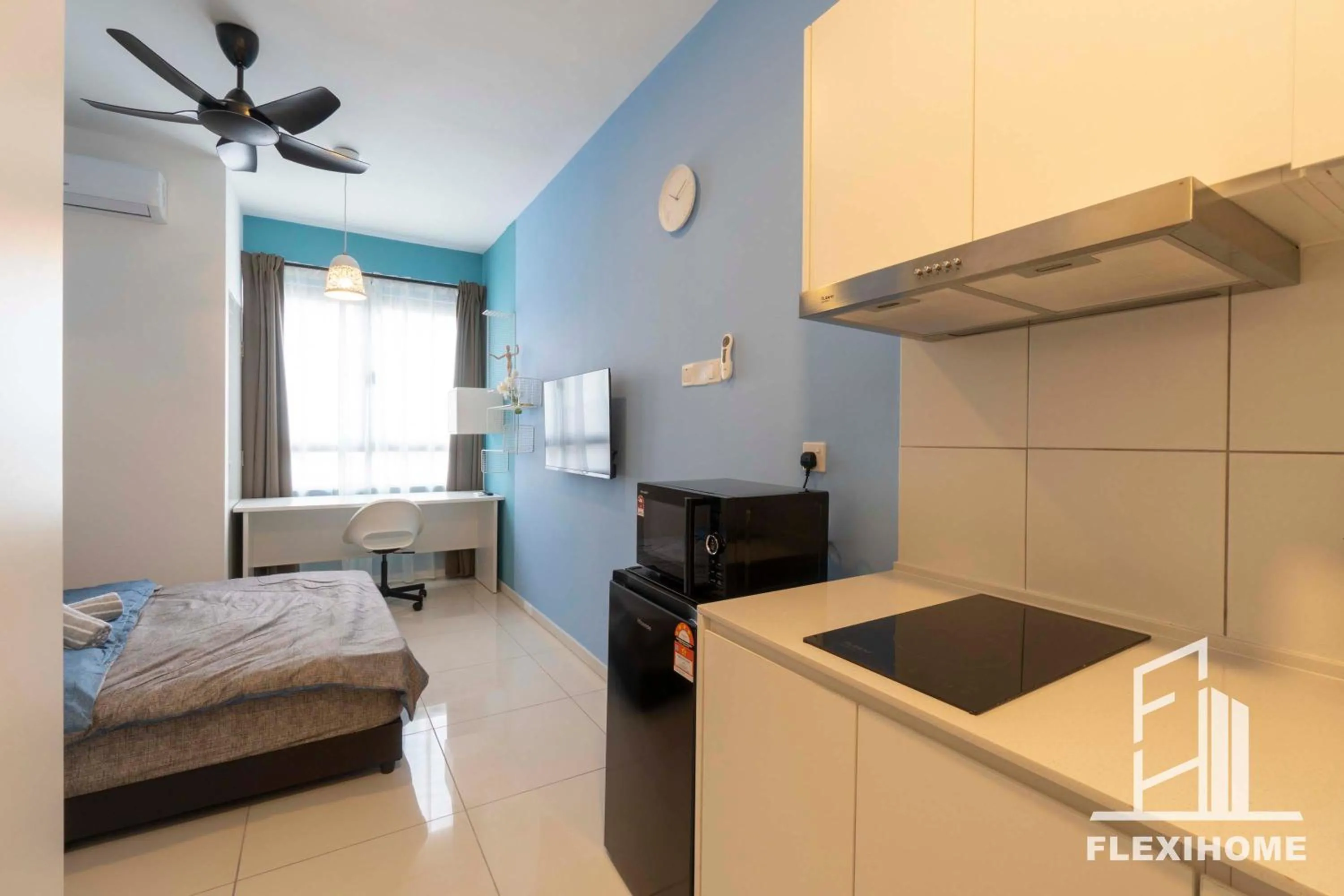 Bed in KLIA, KLIA2, Horizon Suites Sepang, Designed Studio, by Flexihome-MY