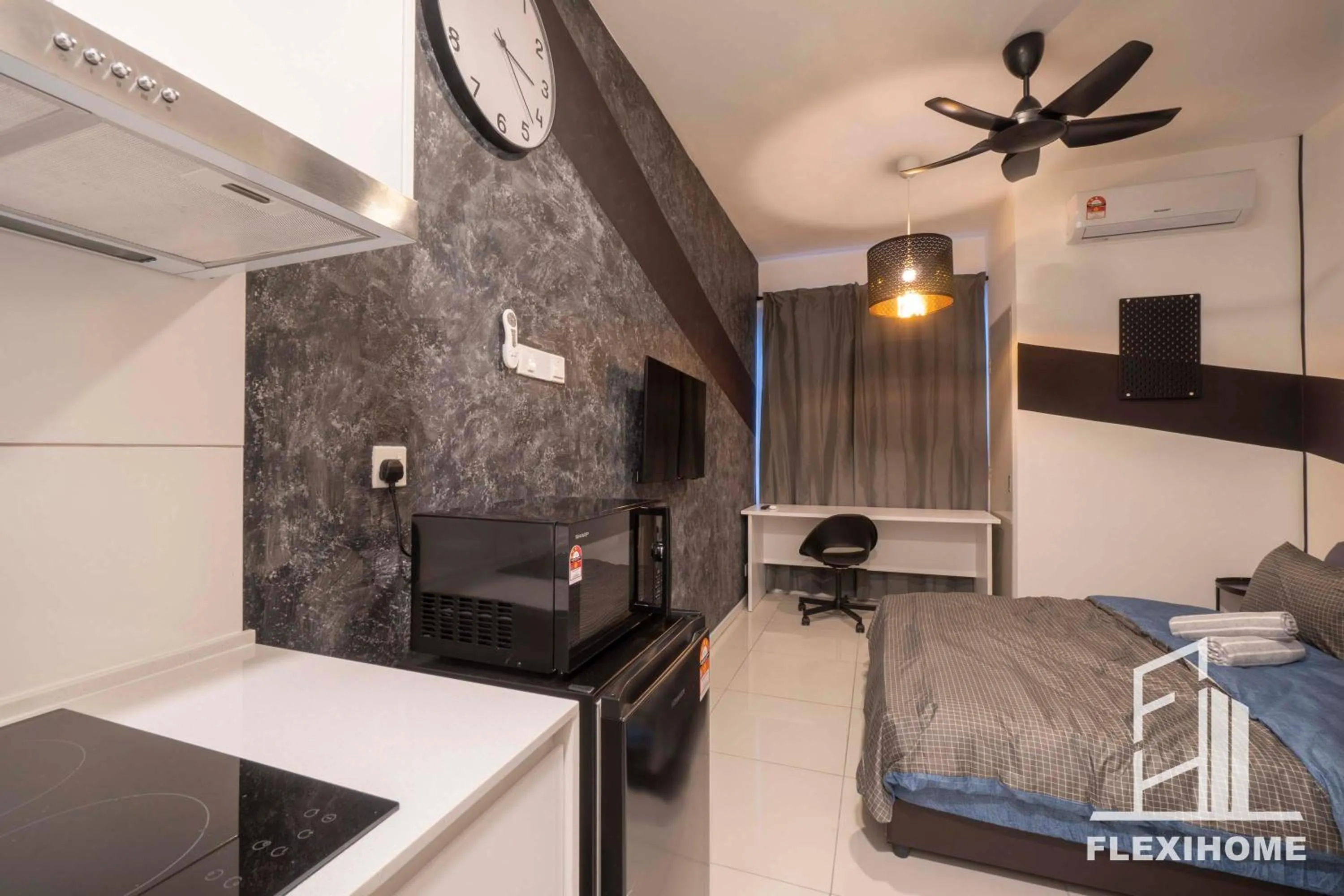 Bed in KLIA, KLIA2, Horizon Suites Sepang, Designed Studio, by Flexihome-MY