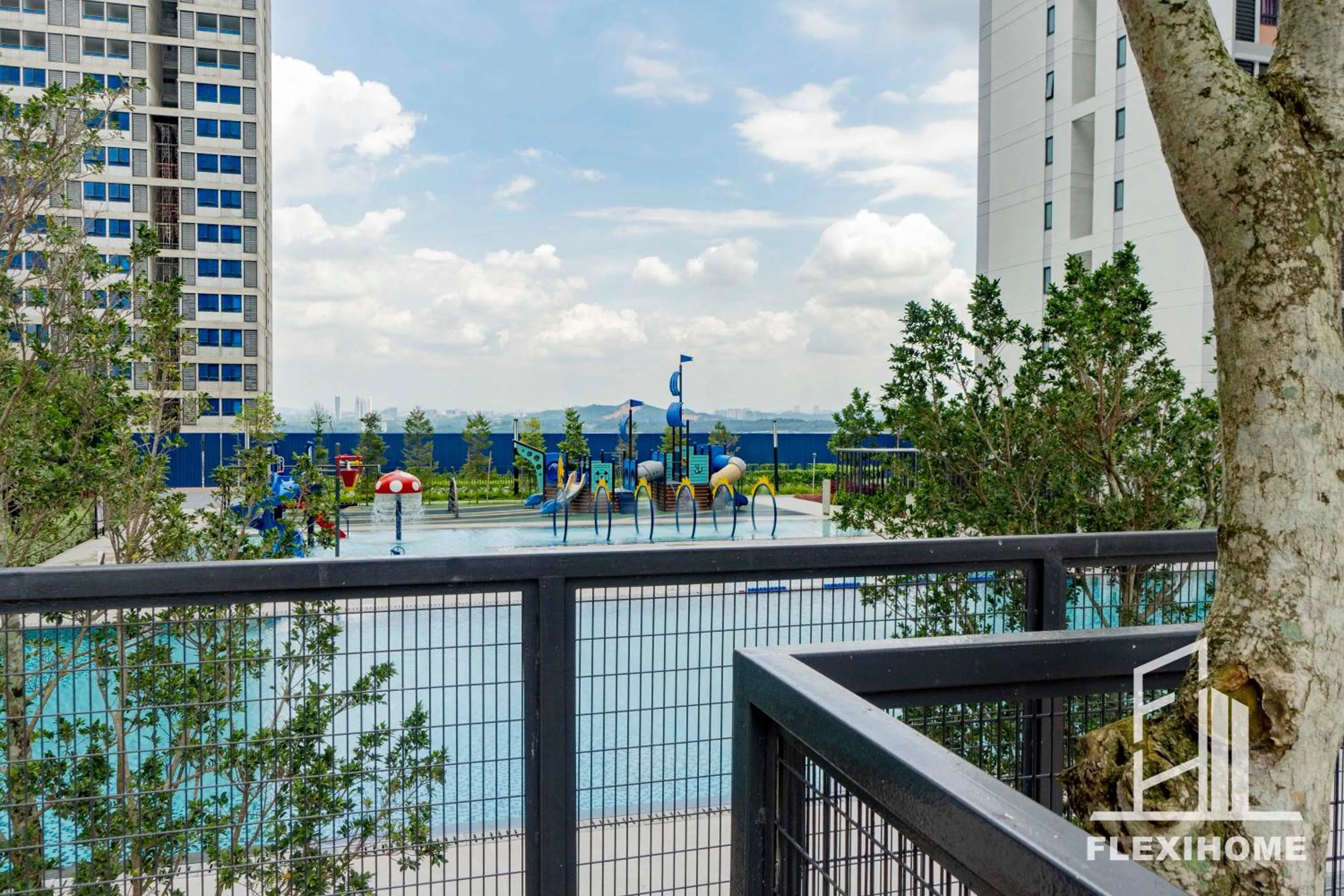 Swimming pool in KLIA, KLIA2, Horizon Suites Sepang, Designed Studio, by Flexihome-MY