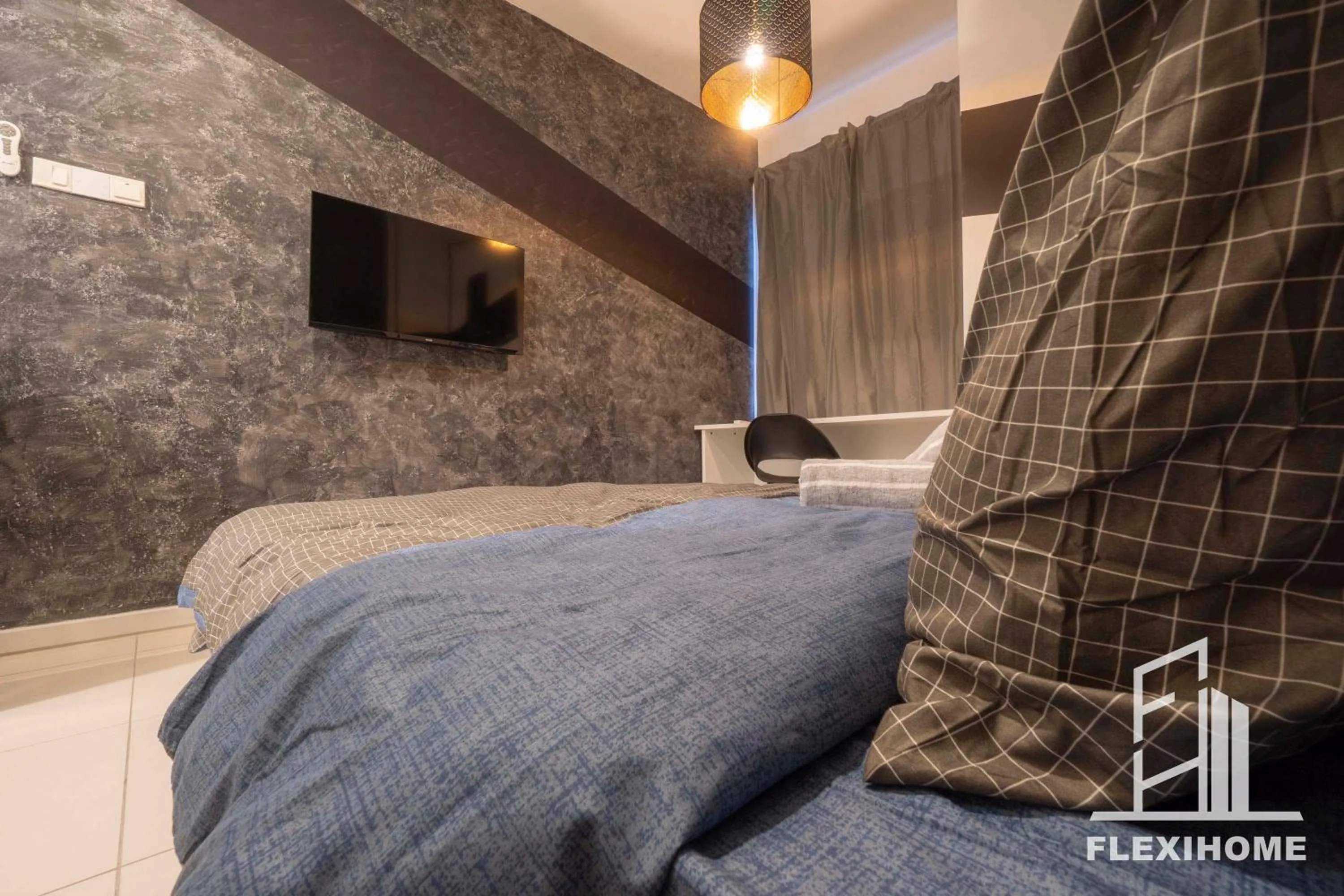 Bed in KLIA, KLIA2, Horizon Suites Sepang, Designed Studio, by Flexihome-MY