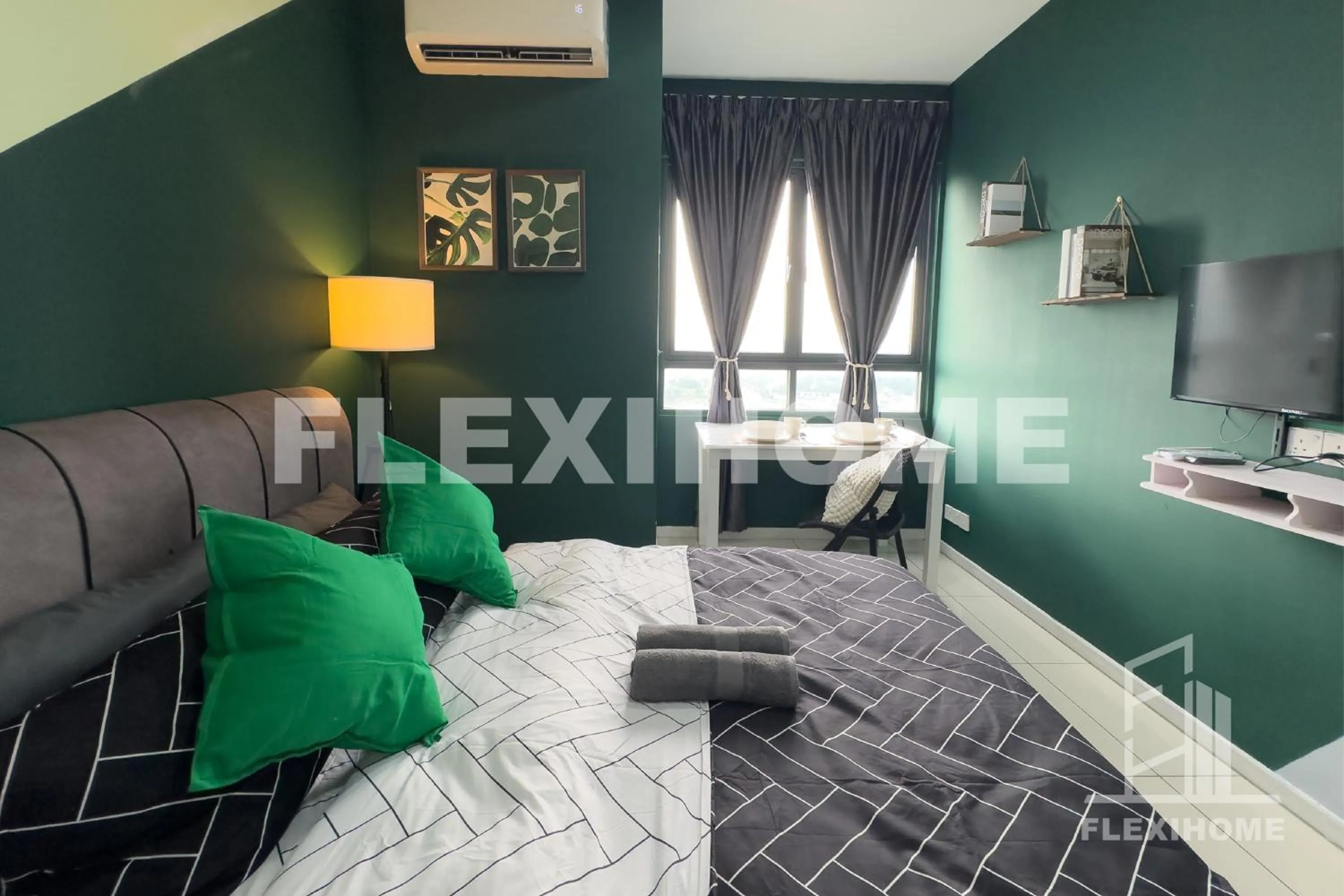 Bed in KLIA, KLIA2, Horizon Suites Sepang, Designed Studio, by Flexihome-MY