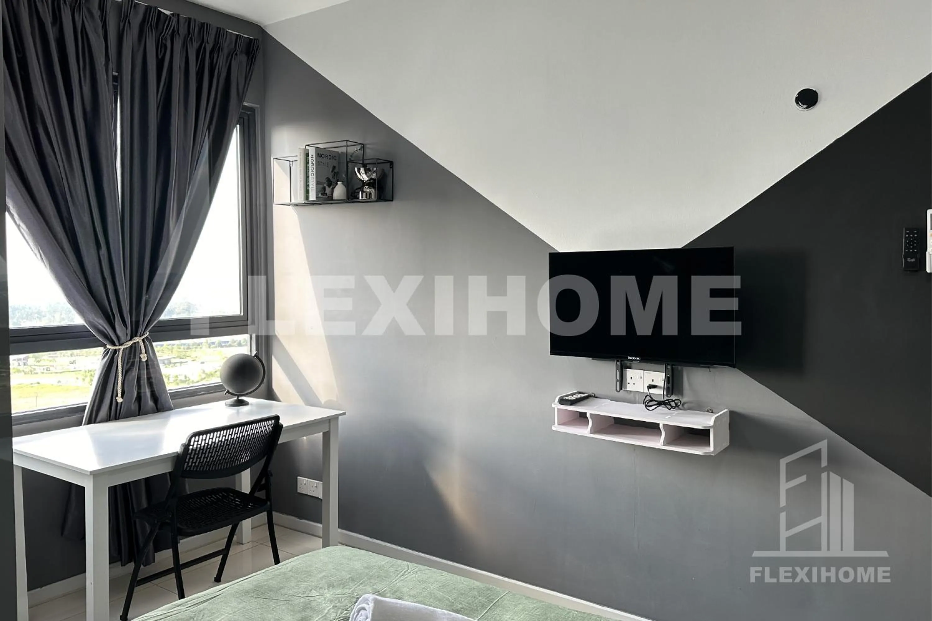 TV and multimedia in KLIA, KLIA2, Horizon Suites Sepang, Designed Studio, by Flexihome-MY