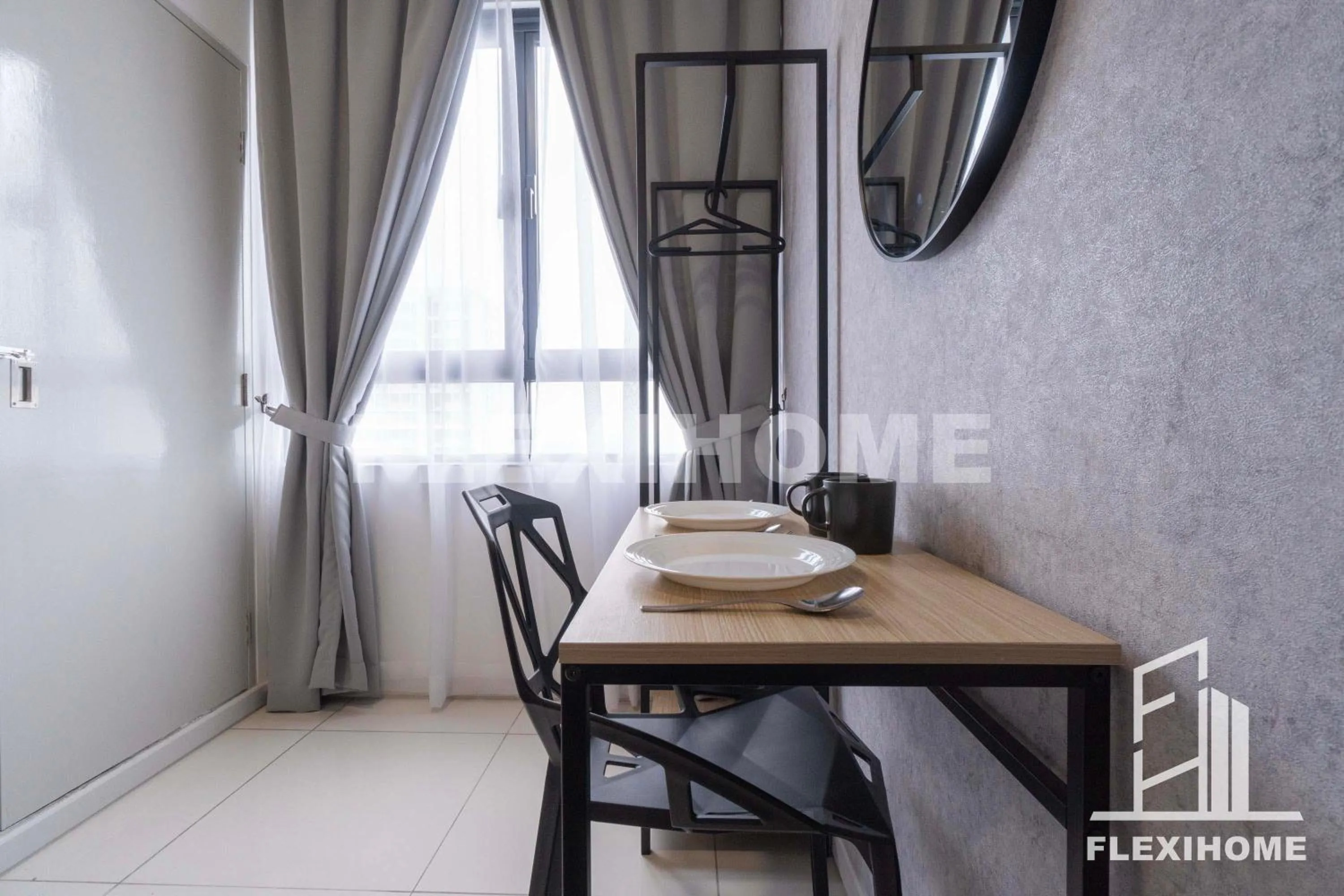 Seating area in KLIA, KLIA2, Horizon Suites Sepang, Designed Studio, by Flexihome-MY