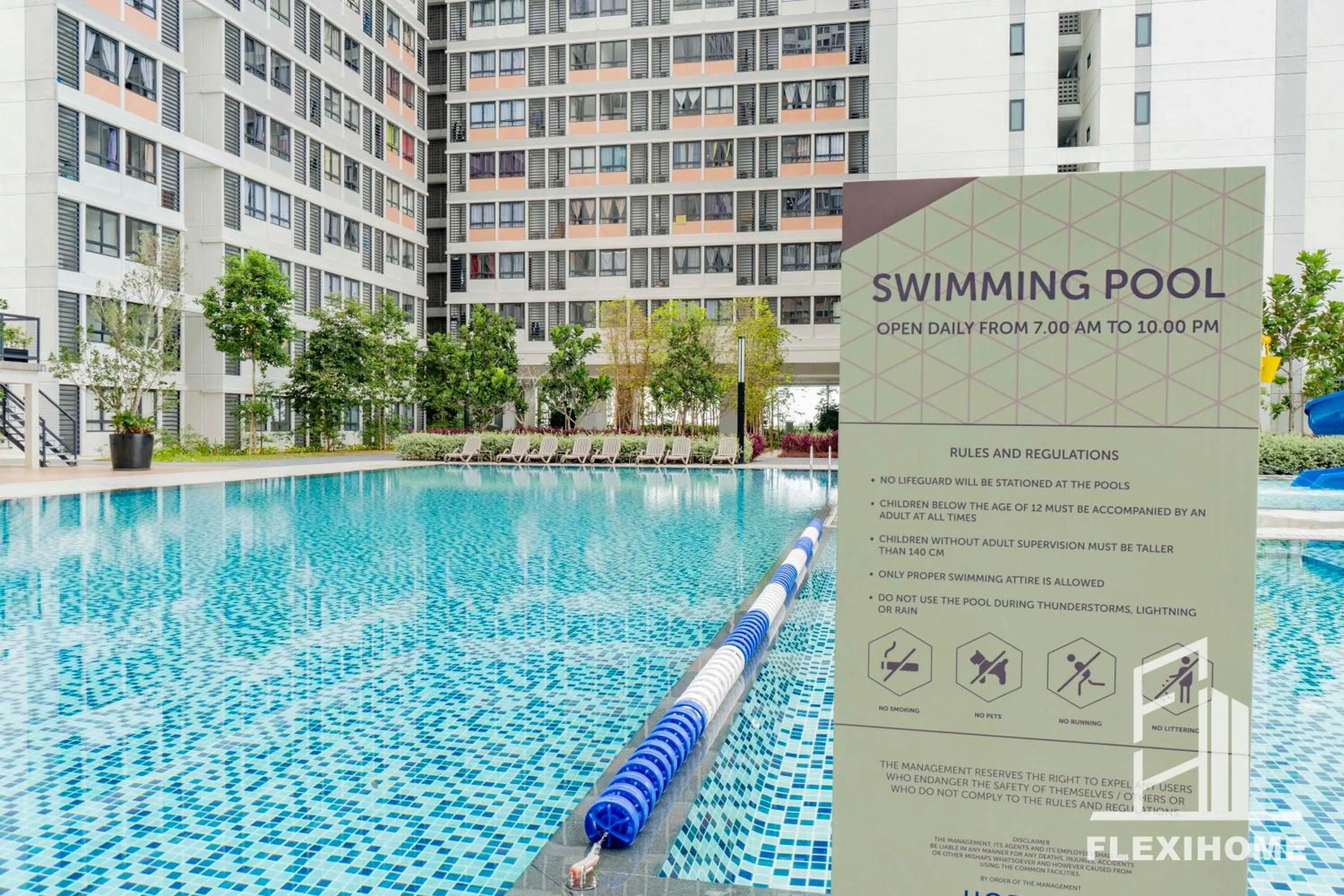 Swimming pool in KLIA, KLIA2, Horizon Suites Sepang, Designed Studio, by Flexihome-MY