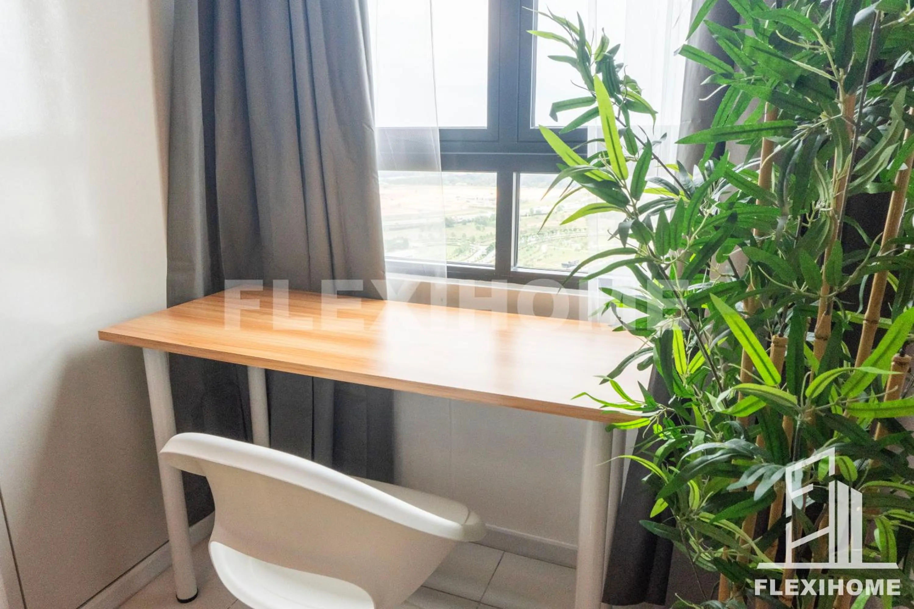 Living room in KLIA, KLIA2, Horizon Suites Sepang, Designed Studio, by Flexihome-MY