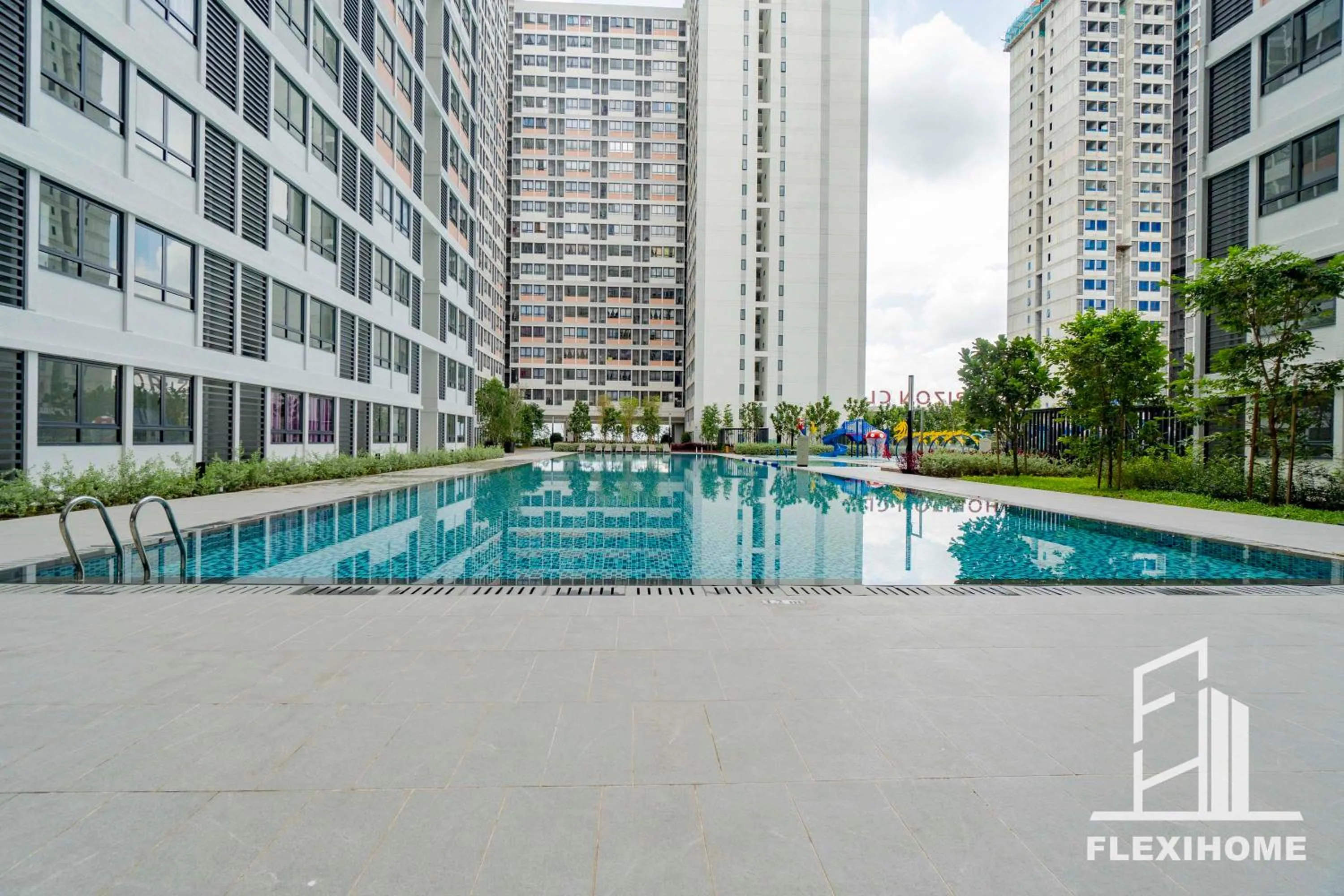 Swimming pool in KLIA, KLIA2, Horizon Suites Sepang, Designed Studio, by Flexihome-MY