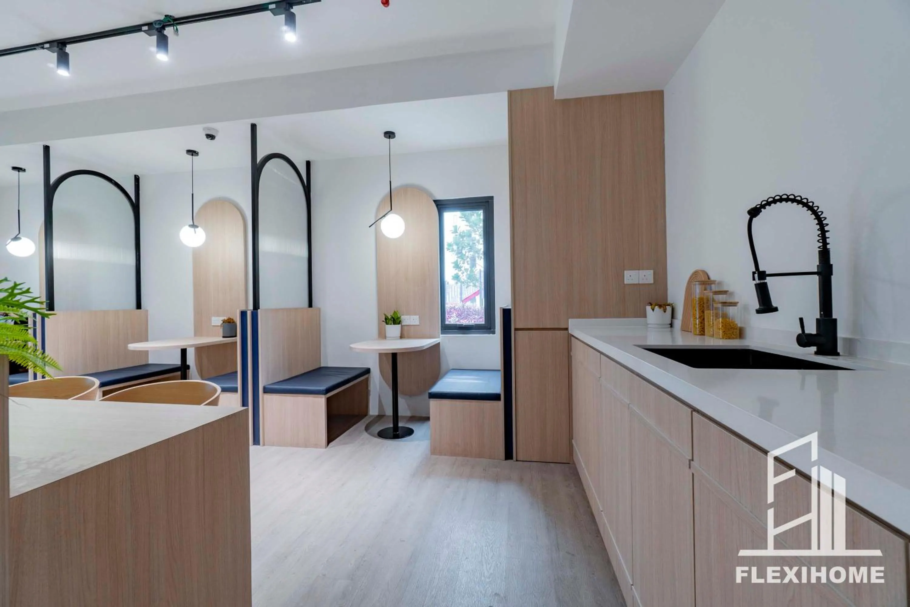 Seating area in KLIA, KLIA2, Horizon Suites Sepang, Designed Studio, by Flexihome-MY