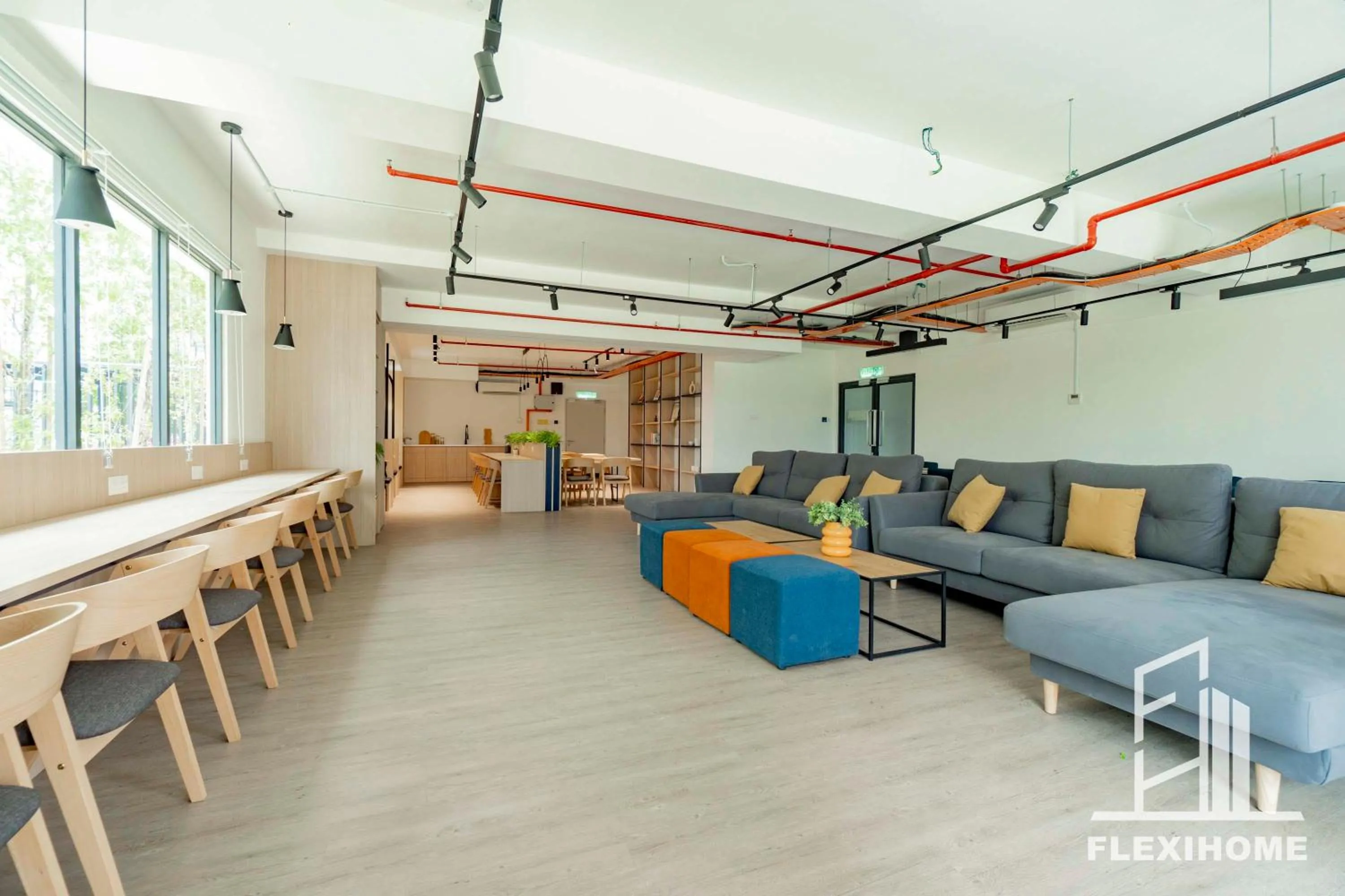 Seating area in KLIA, KLIA2, Horizon Suites Sepang, Designed Studio, by Flexihome-MY