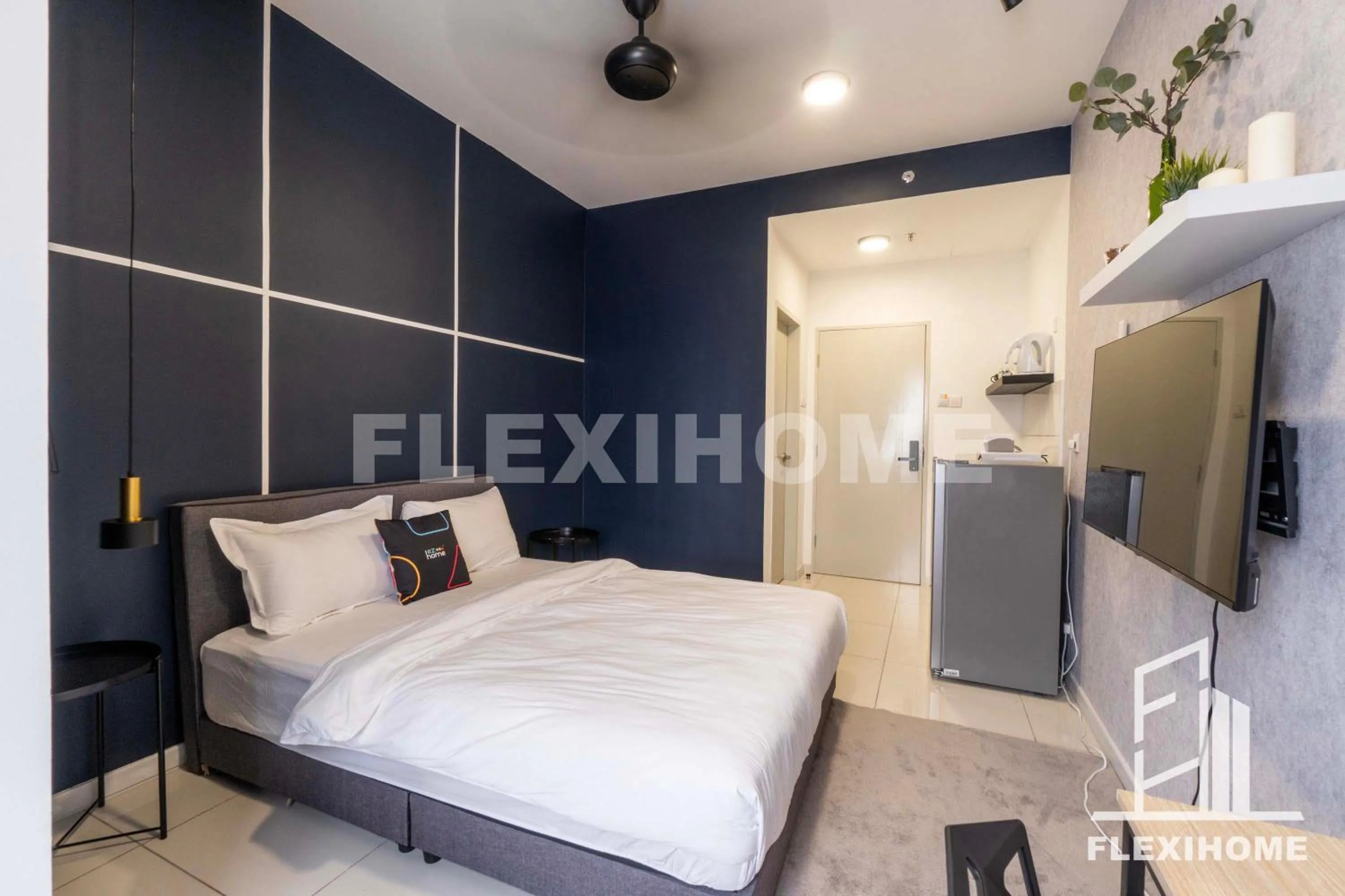 Bed in KLIA, KLIA2, Horizon Suites Sepang, Designed Studio, by Flexihome-MY