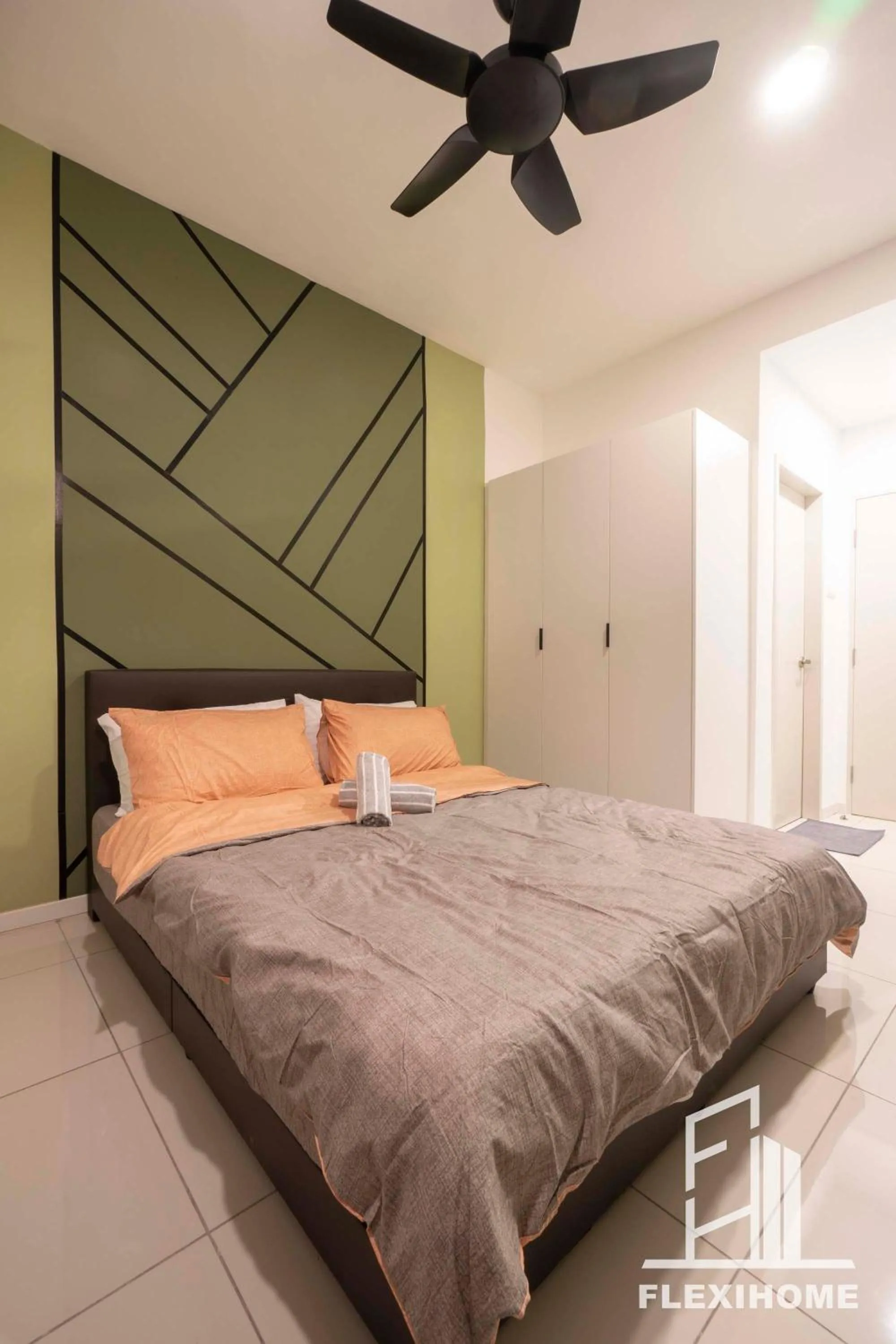 Bed in KLIA, KLIA2, Horizon Suites Sepang, Designed Studio, by Flexihome-MY