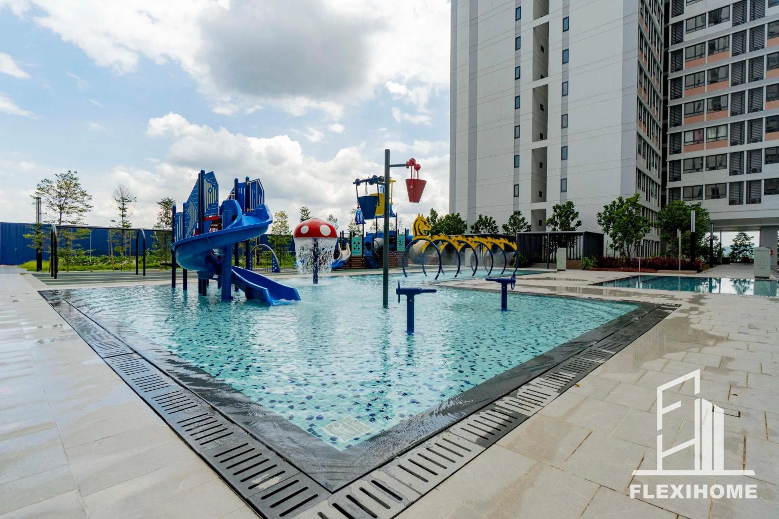 Swimming pool in KLIA, KLIA2, Horizon Suites Sepang, Designed Studio, by Flexihome-MY