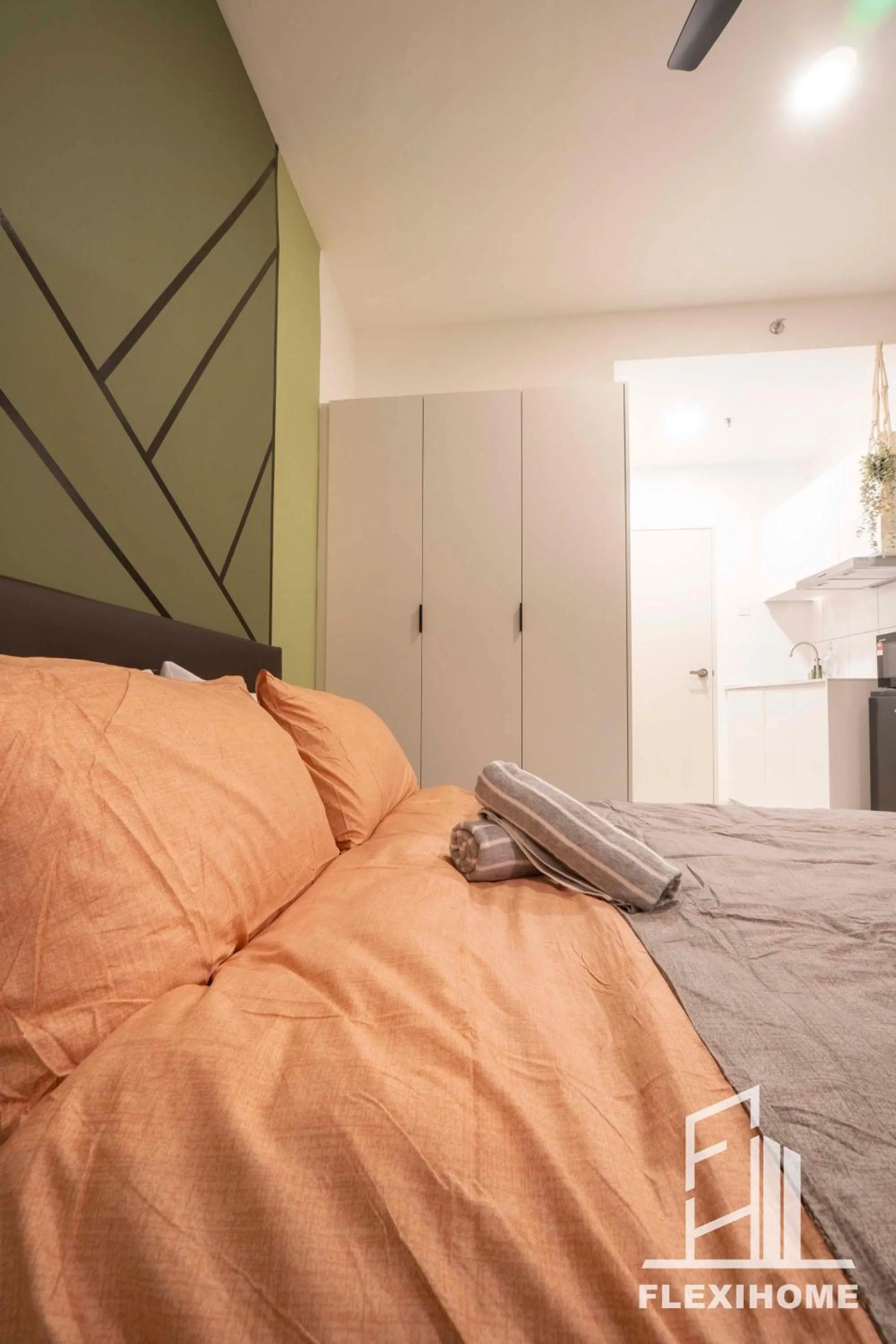 Bed in KLIA, KLIA2, Horizon Suites Sepang, Designed Studio, by Flexihome-MY