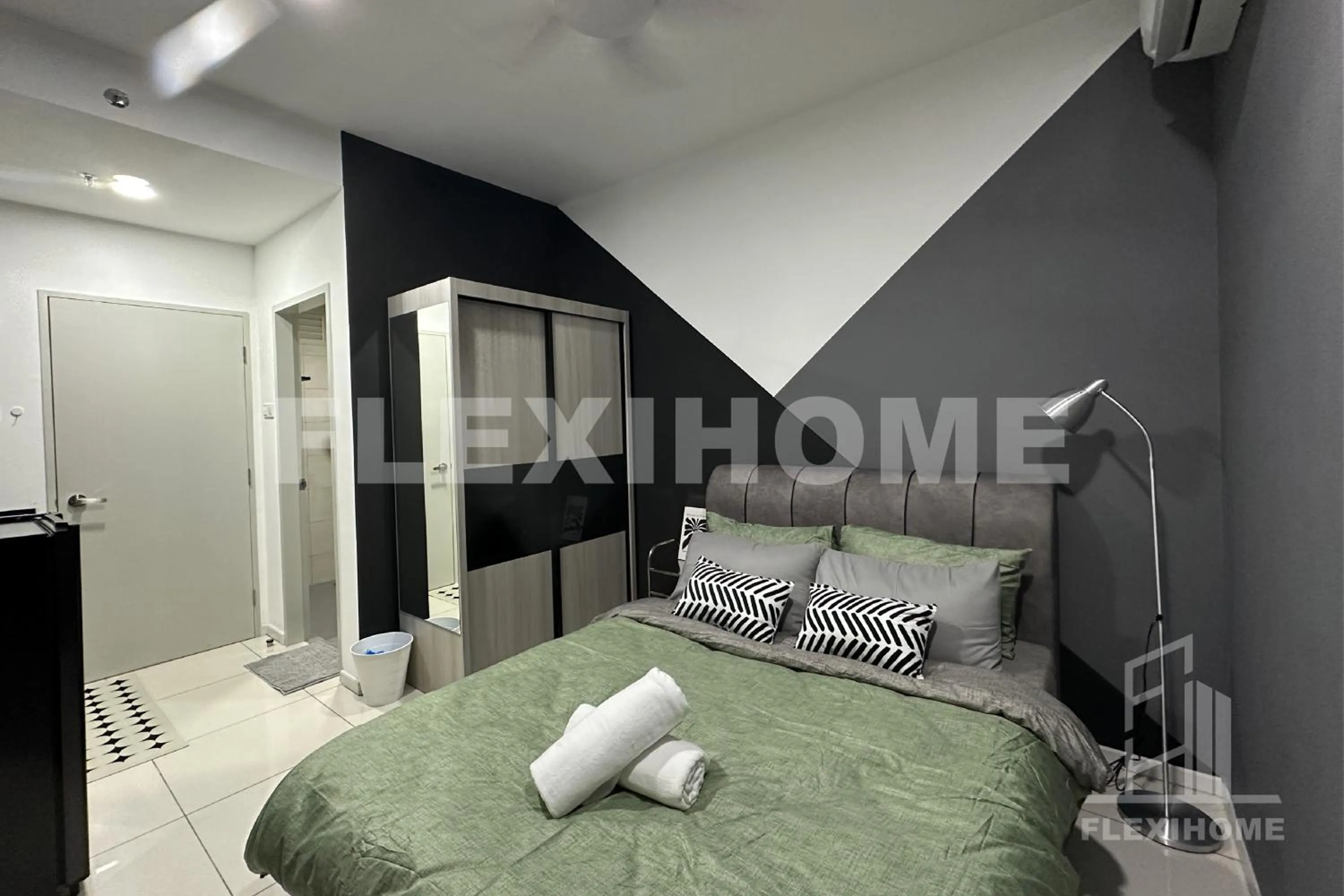 Bed in KLIA, KLIA2, Horizon Suites Sepang, Designed Studio, by Flexihome-MY