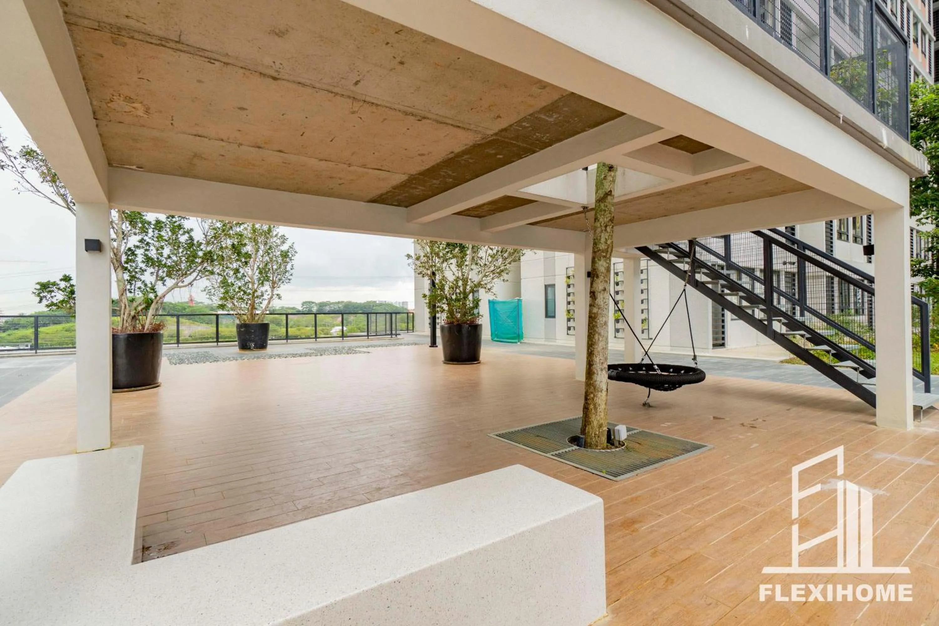 Balcony/Terrace in KLIA, KLIA2, Horizon Suites Sepang, Designed Studio, by Flexihome-MY