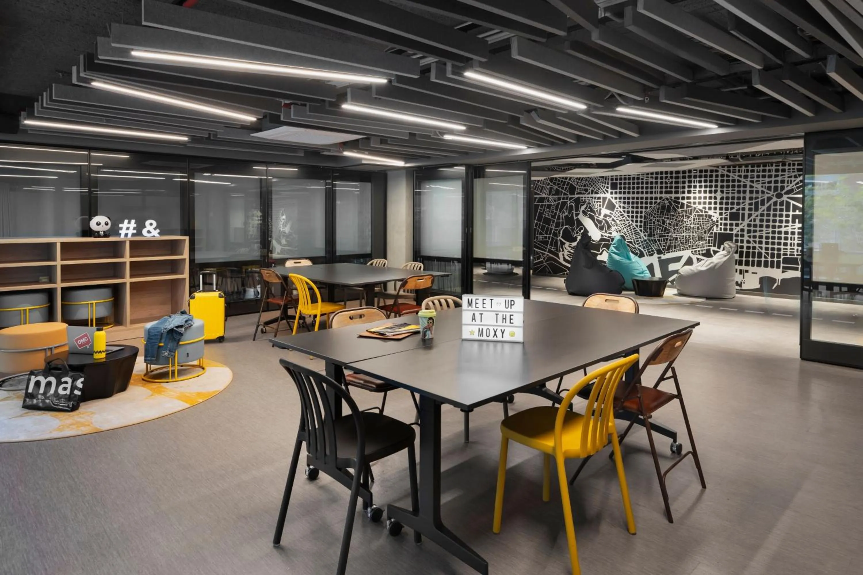 Meeting/conference room in Moxy Barcelona