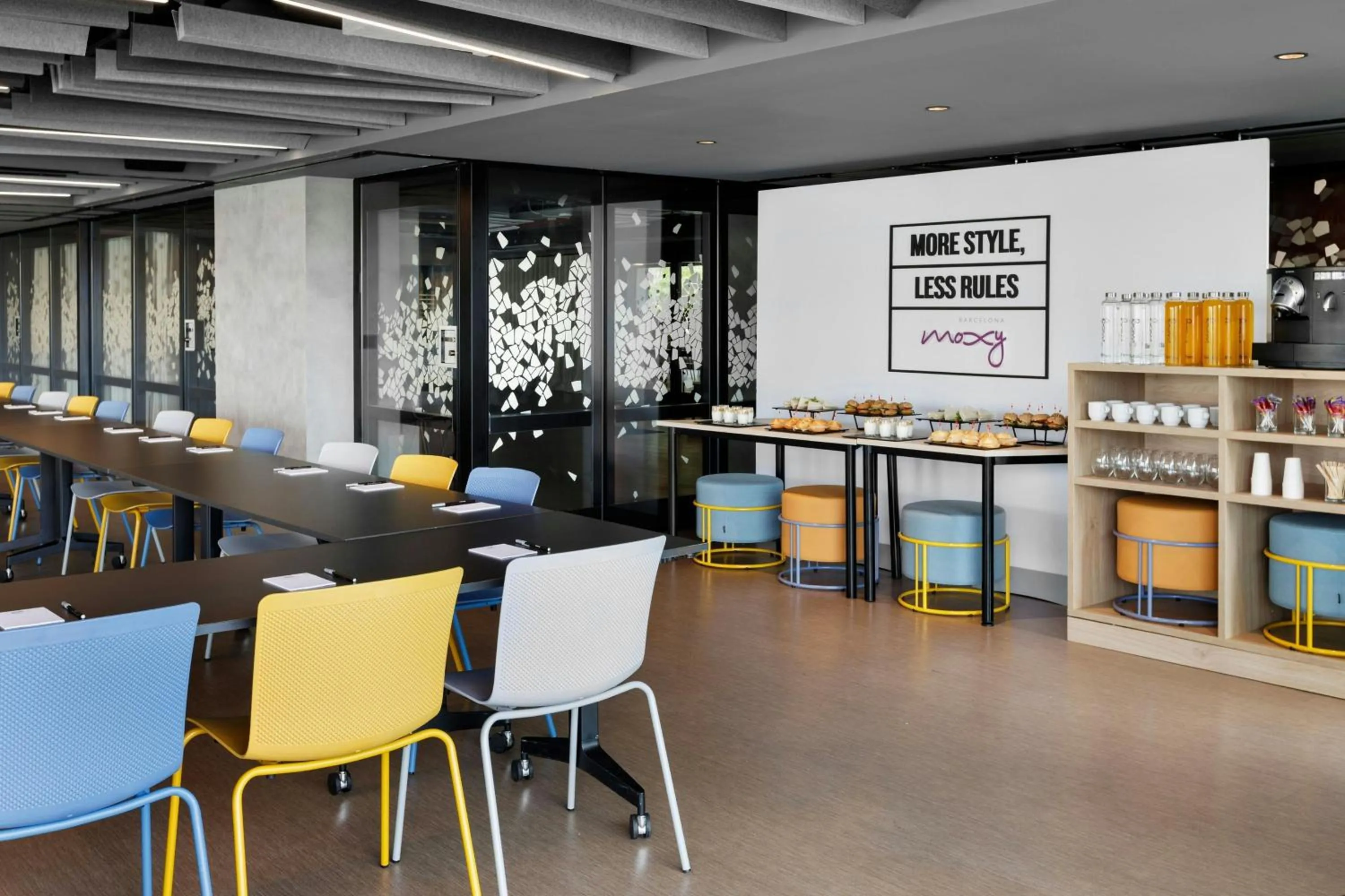 Meeting/conference room in Moxy Barcelona