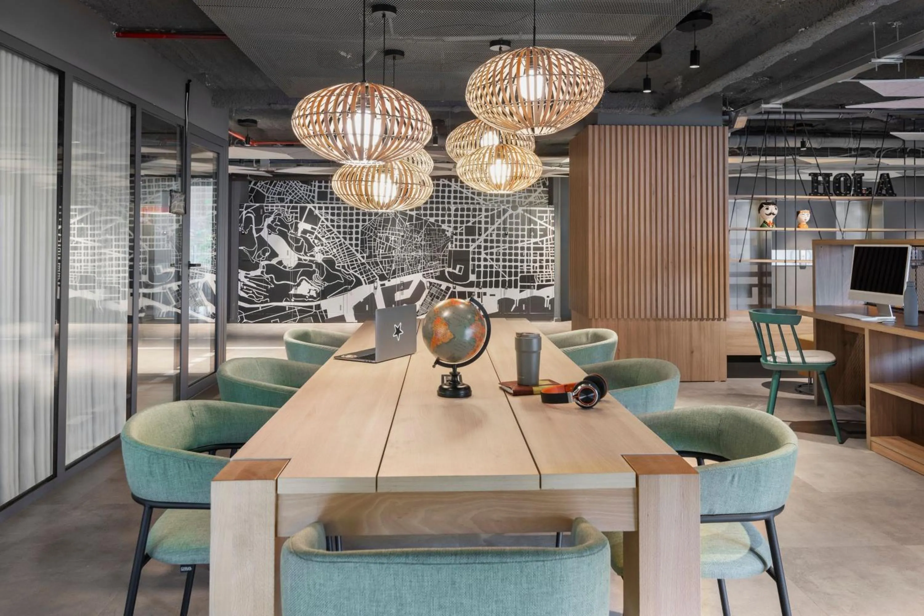 Meeting/conference room in Moxy Barcelona