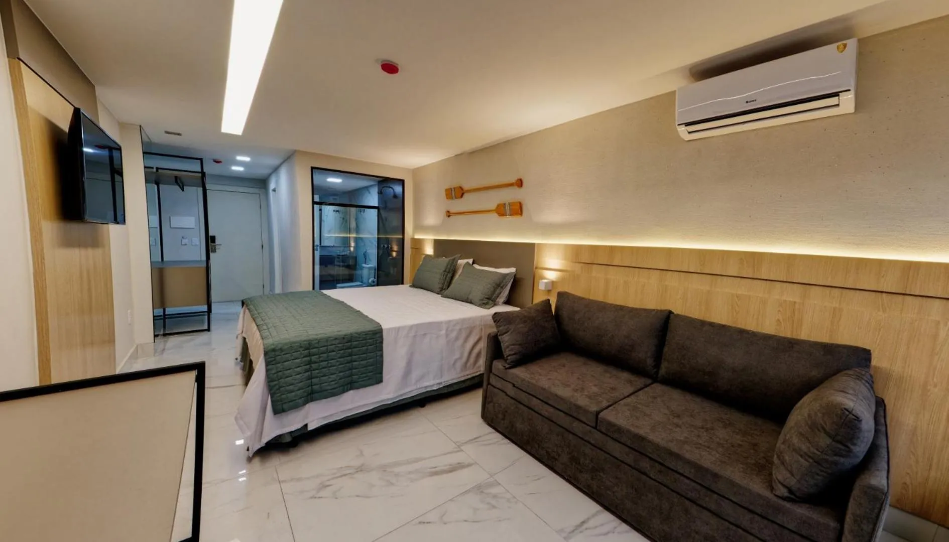 TV and multimedia, Bed in Gaeta Hotel