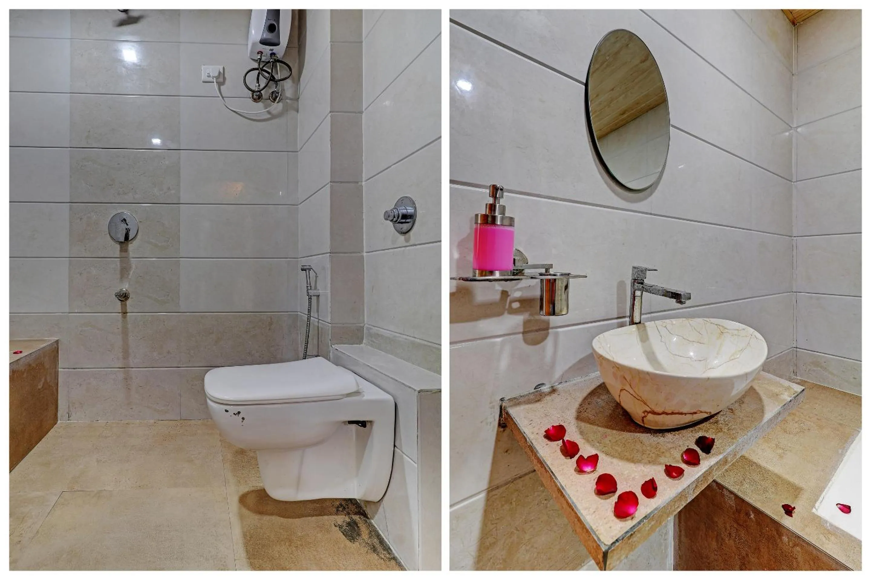 Shower in Sun Inn Residency Rabale