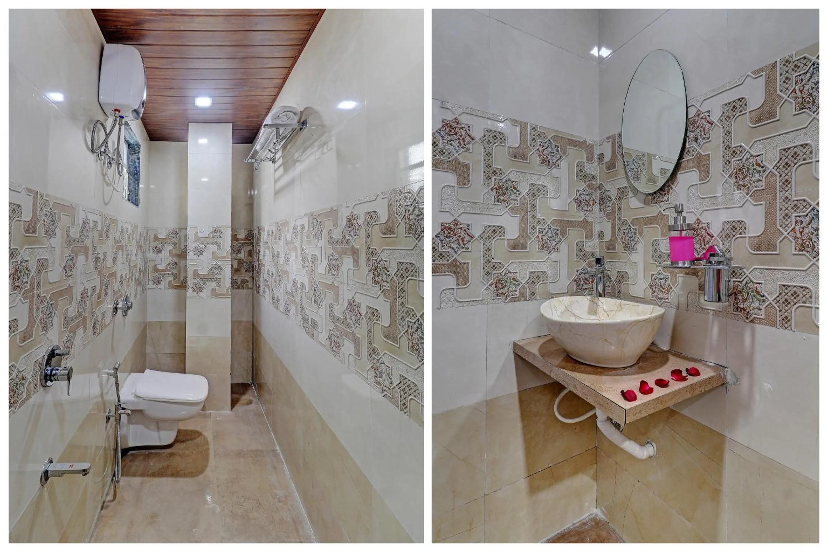 Shower in Sun Inn Residency Rabale