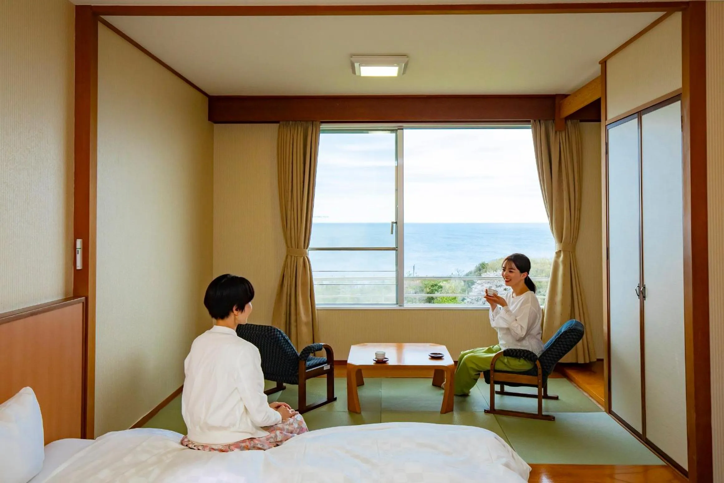 Bed in Kyukamura Echizen-Mikuni