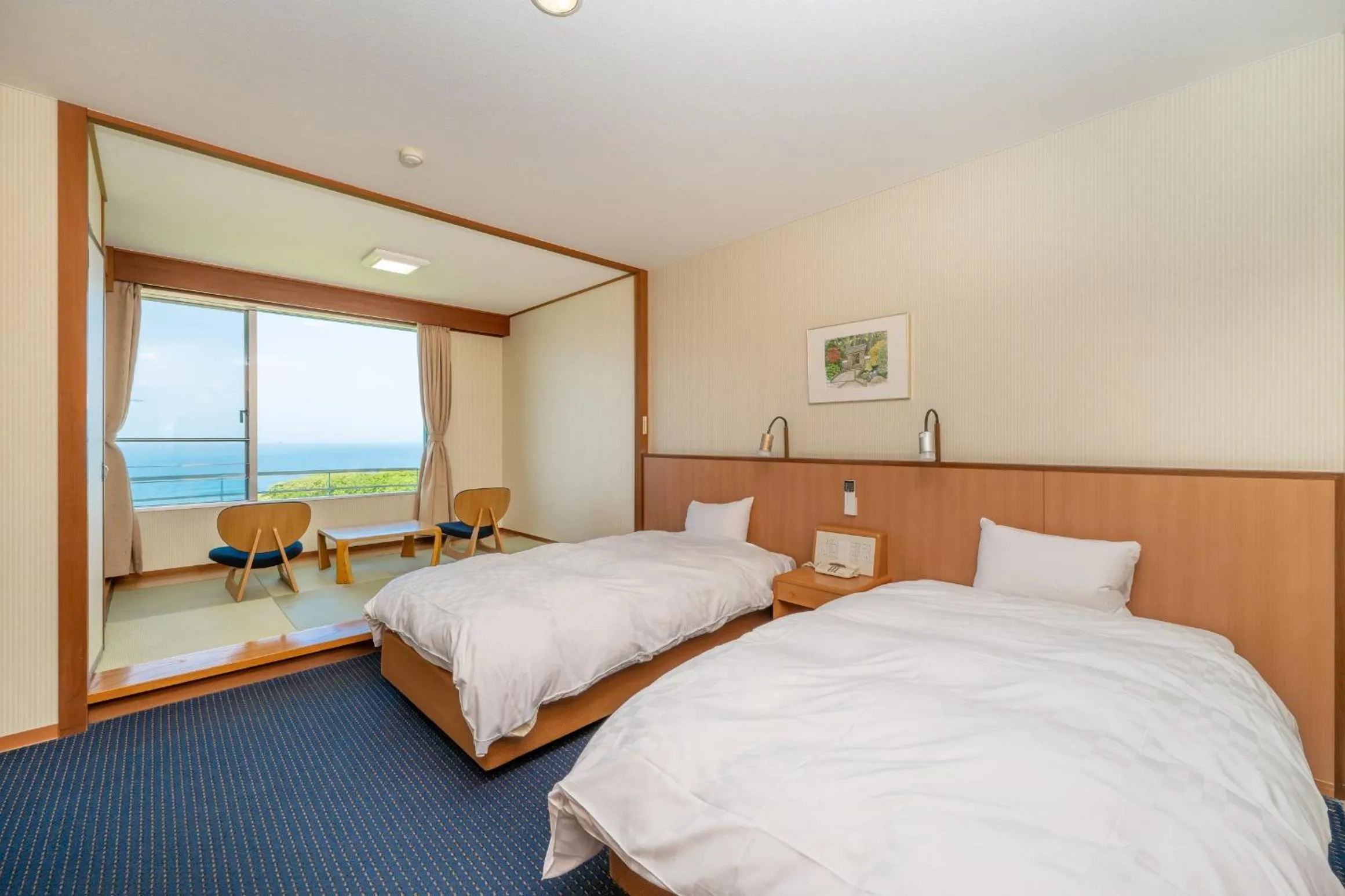 Bed in Kyukamura Echizen-Mikuni