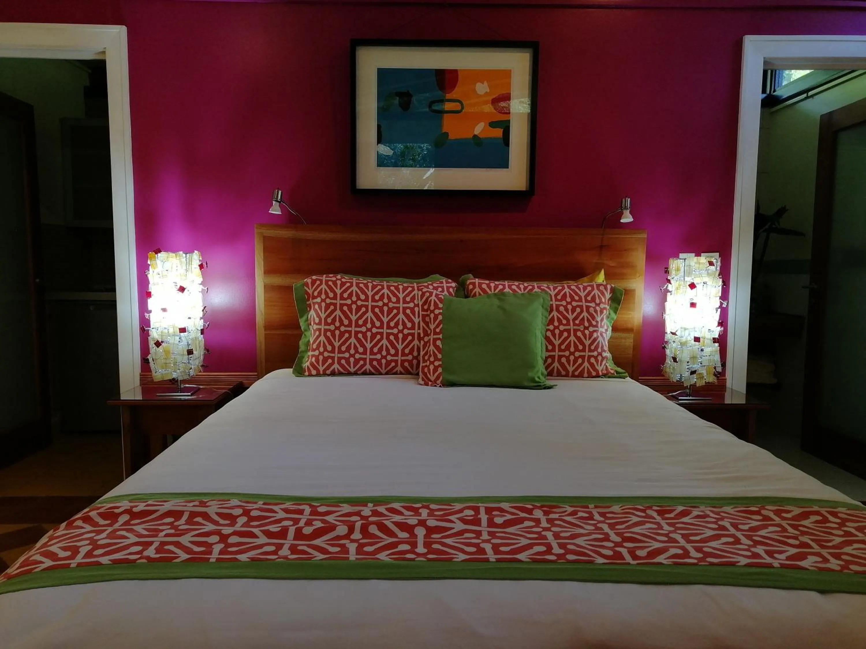 Bed in Chirripo Art Hotel