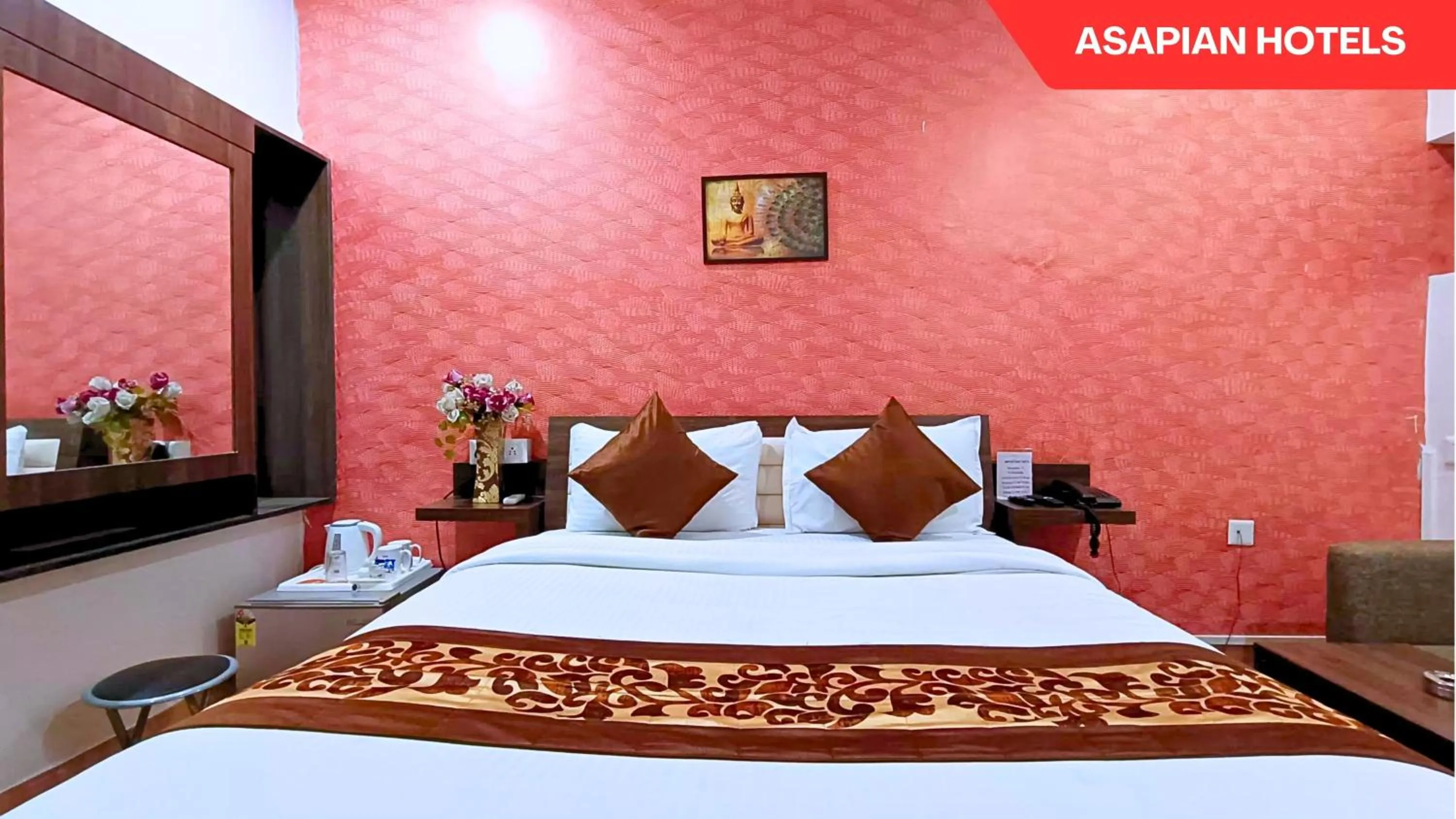 Bed in Hotel Vijay Deluxe