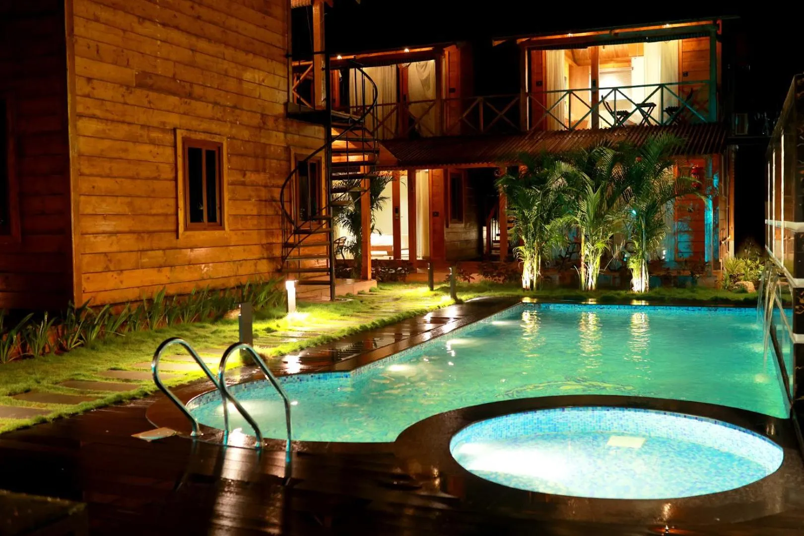 Pool view in Wooden ECR Sea Resort