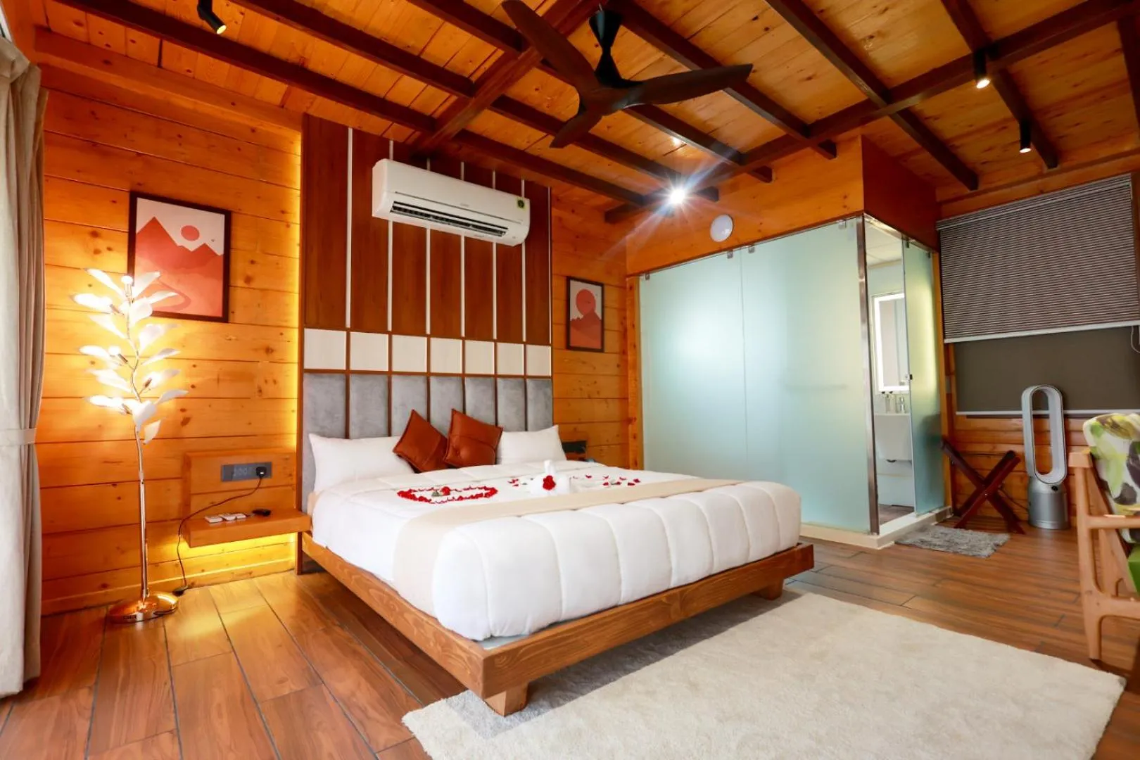 Bed in Wooden ECR Sea Resort