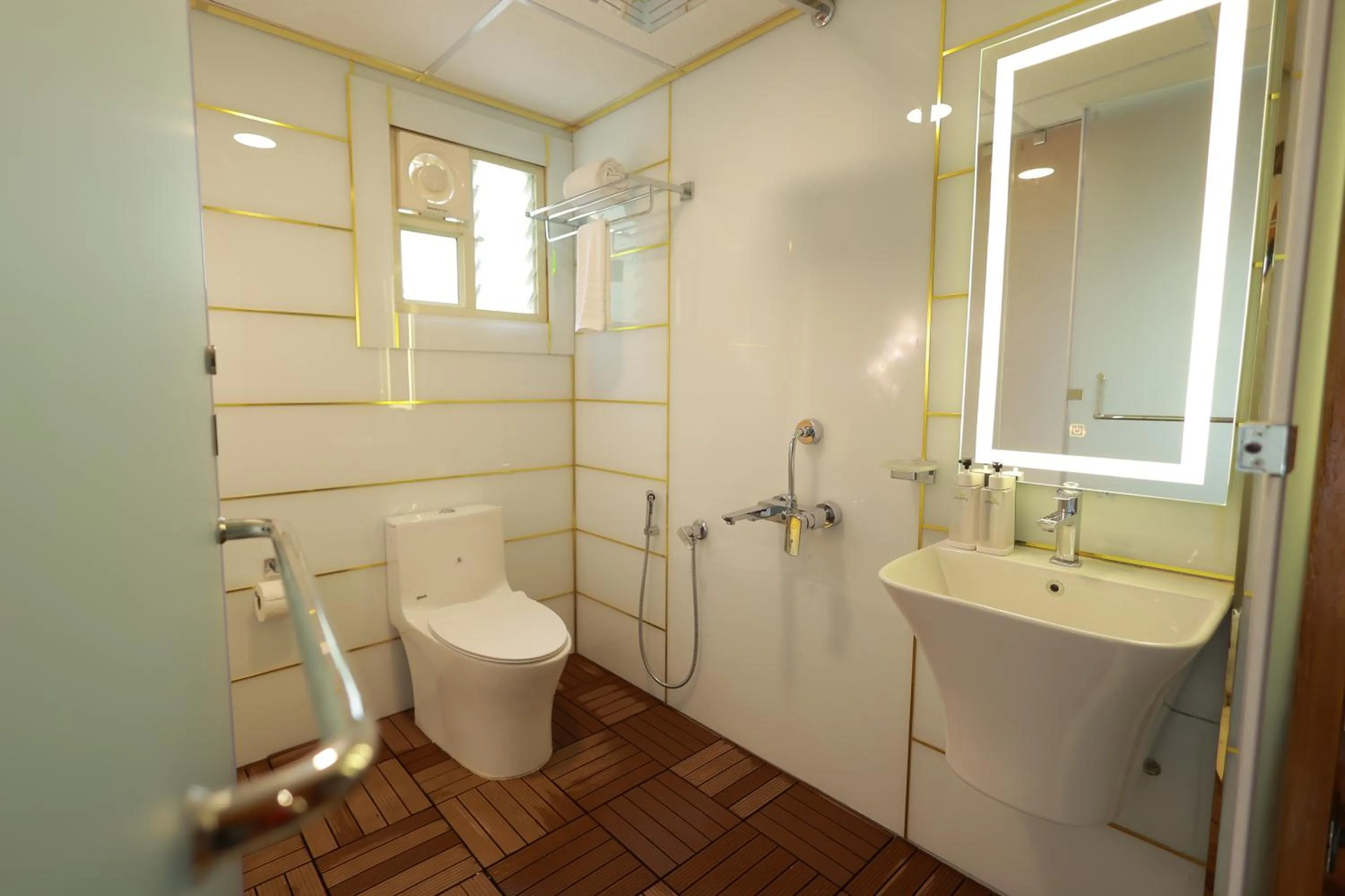 Bathroom in Wooden ECR Sea Resort