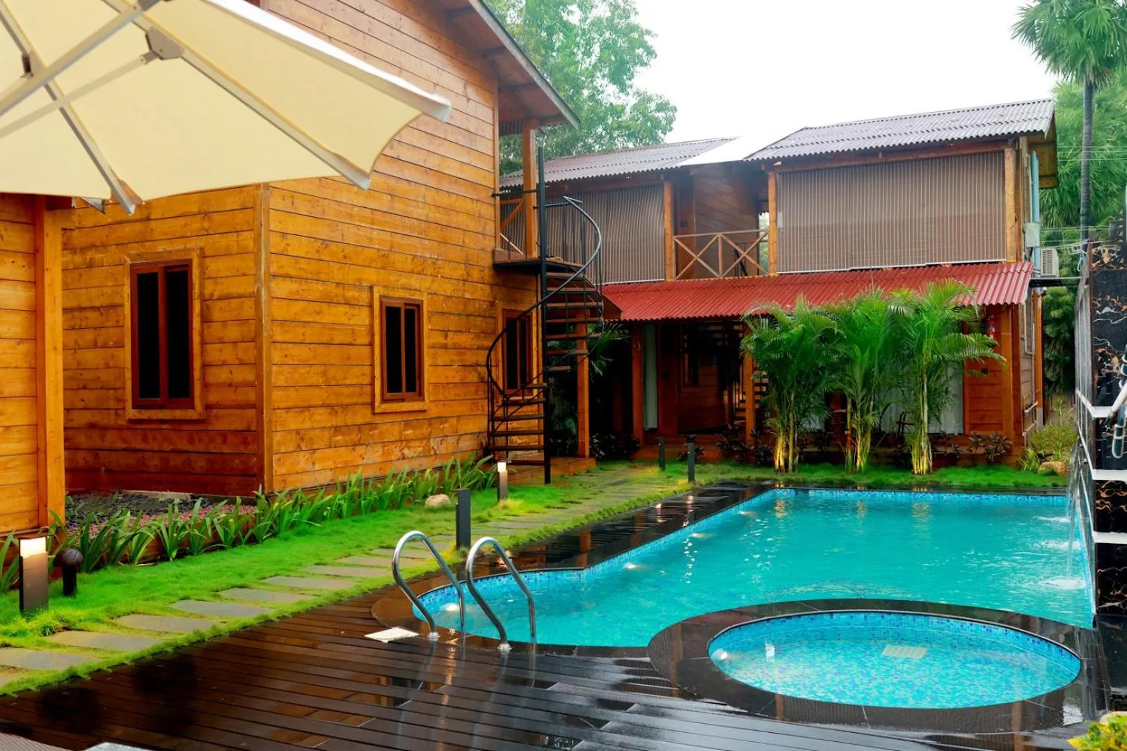 Swimming pool in Wooden ECR Sea Resort