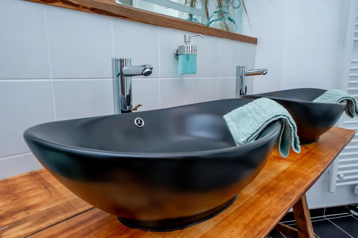 Bathroom in Apartment Kronprinz zentral mit Infrarot-Sauna