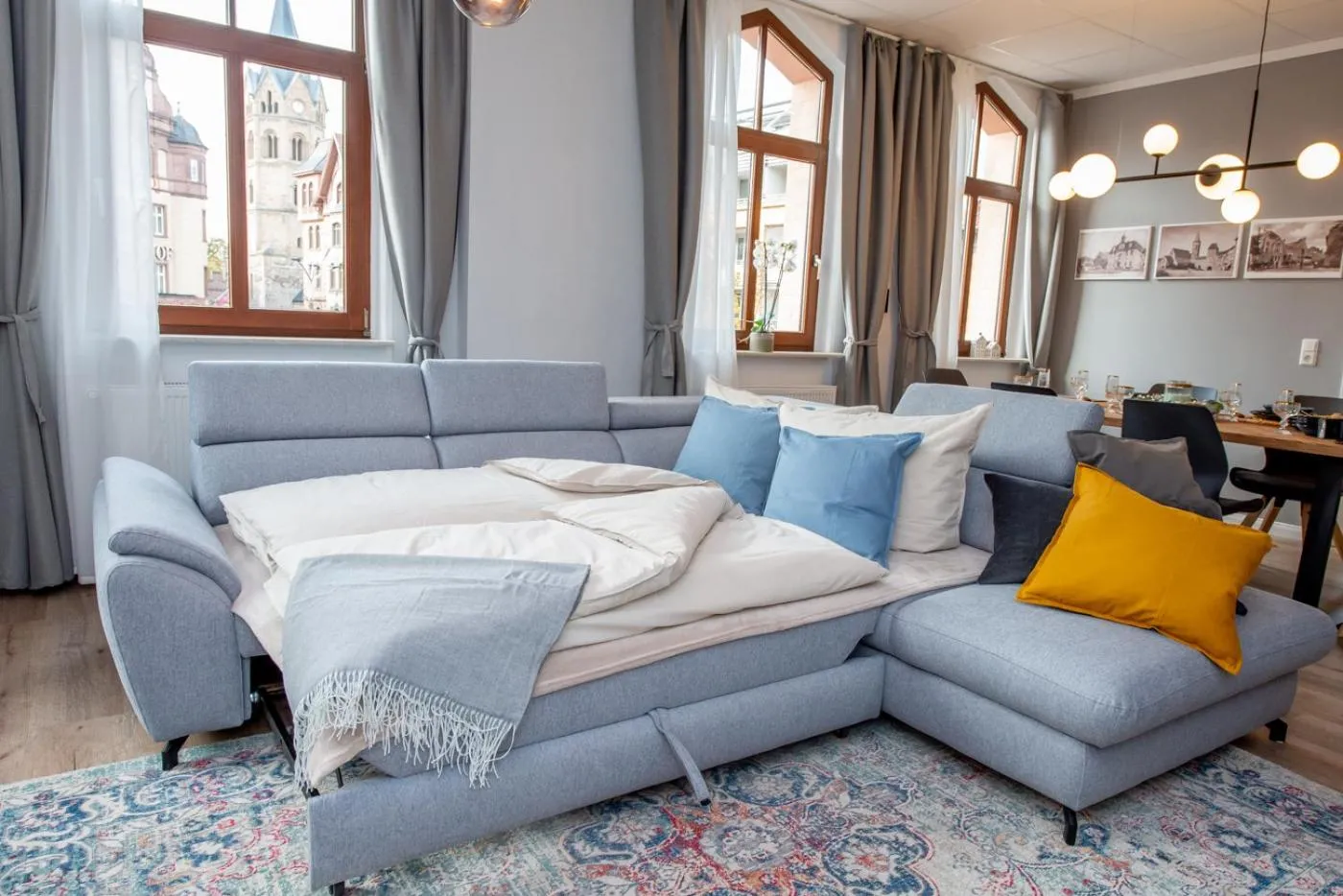 Bed in Apartment Kronprinz zentral mit Infrarot-Sauna