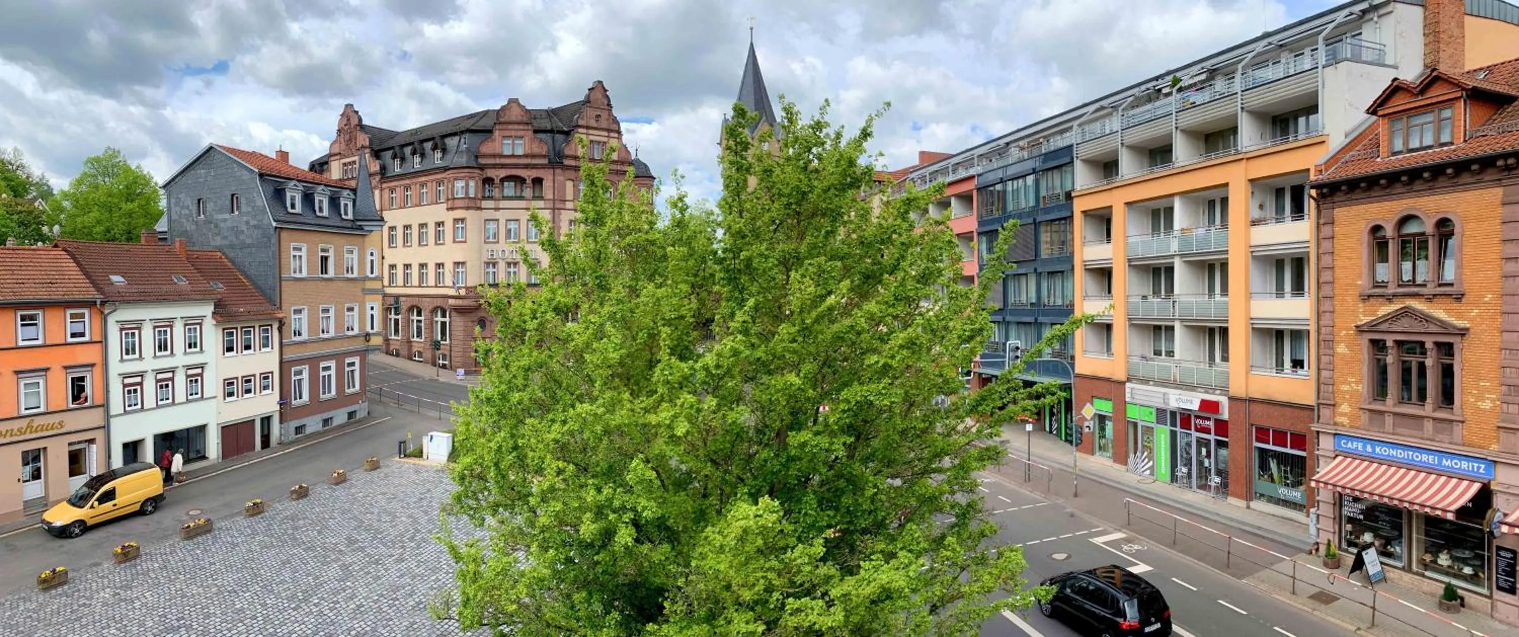 Street view in Apartment Kronprinz zentral mit Infrarot-Sauna