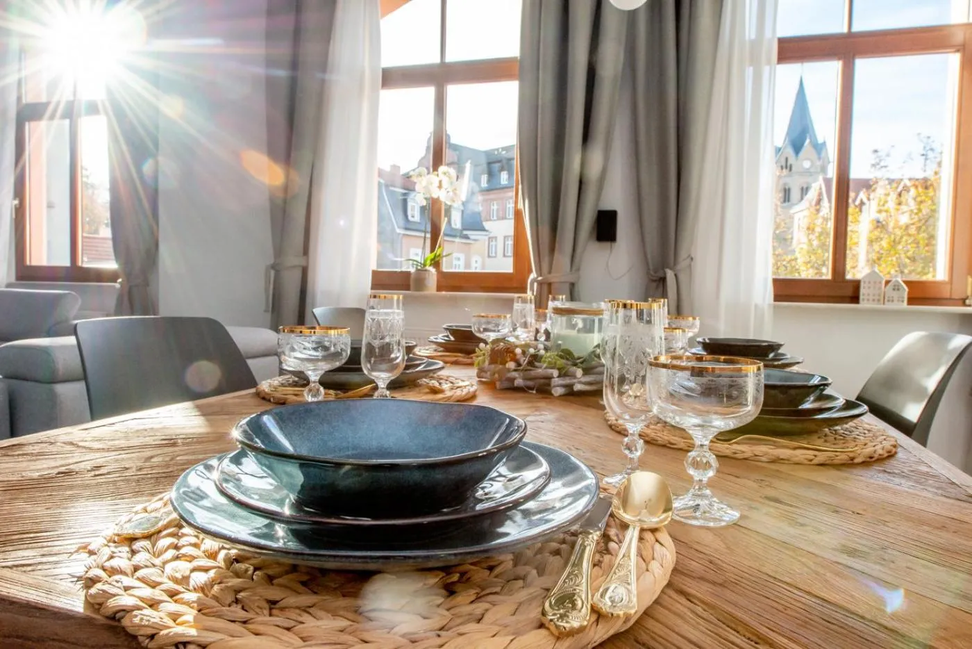 Dining area in Apartment Kronprinz zentral mit Infrarot-Sauna