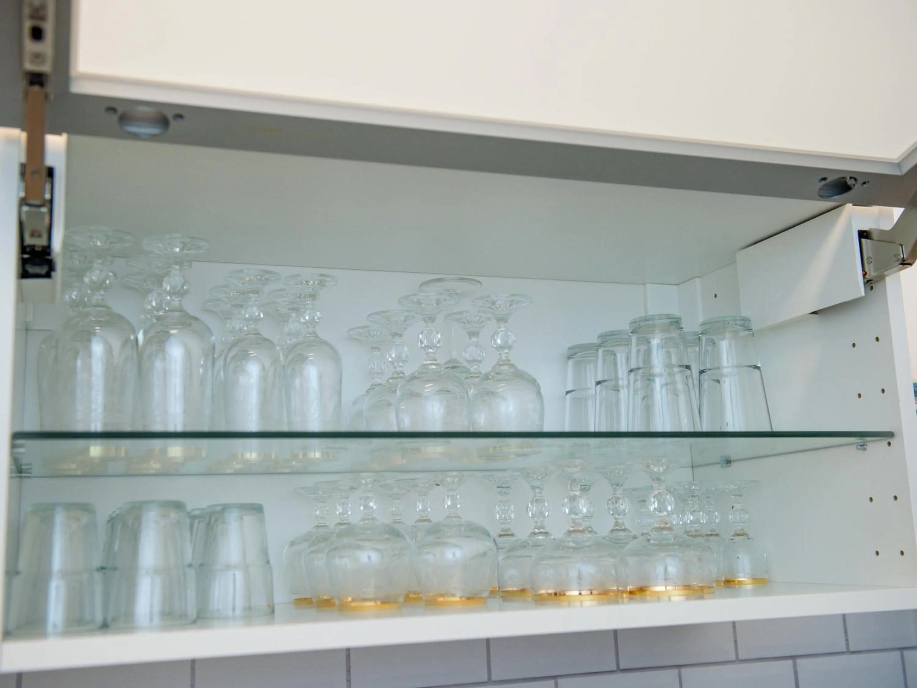 Kitchen or kitchenette in Apartment Kronprinz zentral mit Infrarot-Sauna