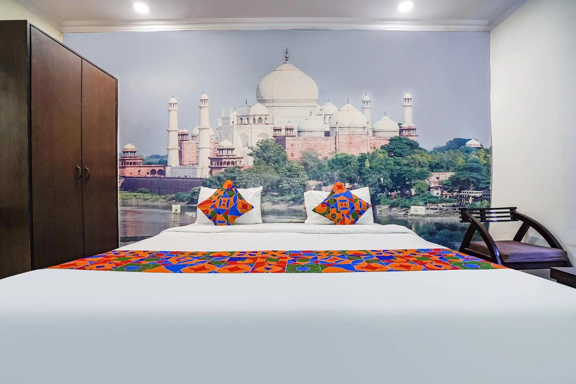 Bed in FabHotel Taj Heritage