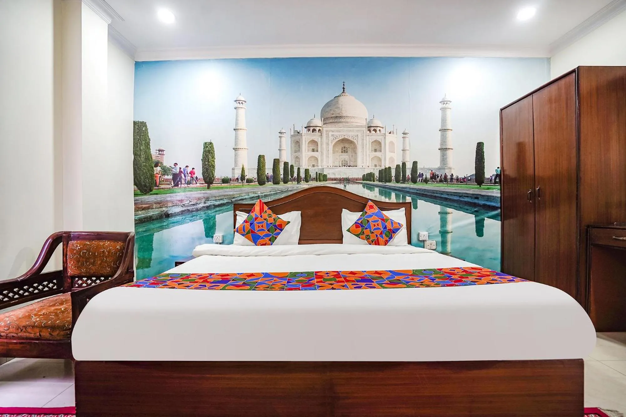 Bed in FabHotel Taj Heritage