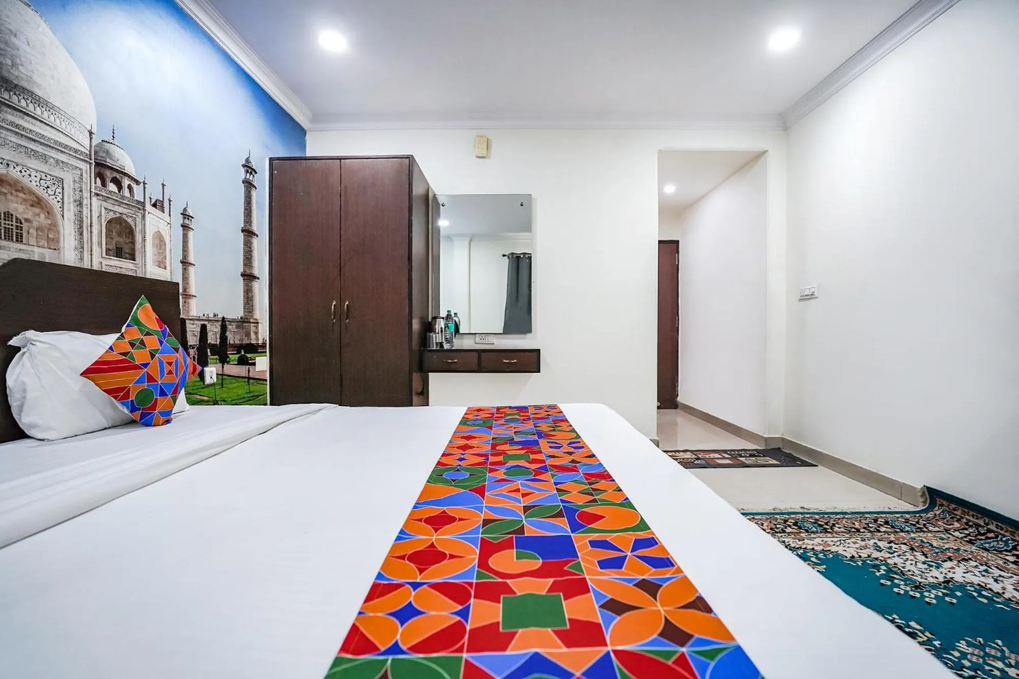 Bed in FabHotel Taj Heritage