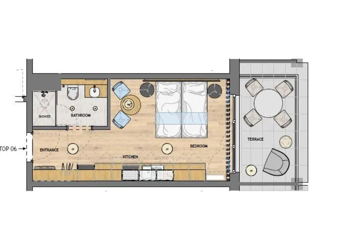 Floor plan in HOMEBOUND APARTMENTS Bad Goisern - contactless check-in